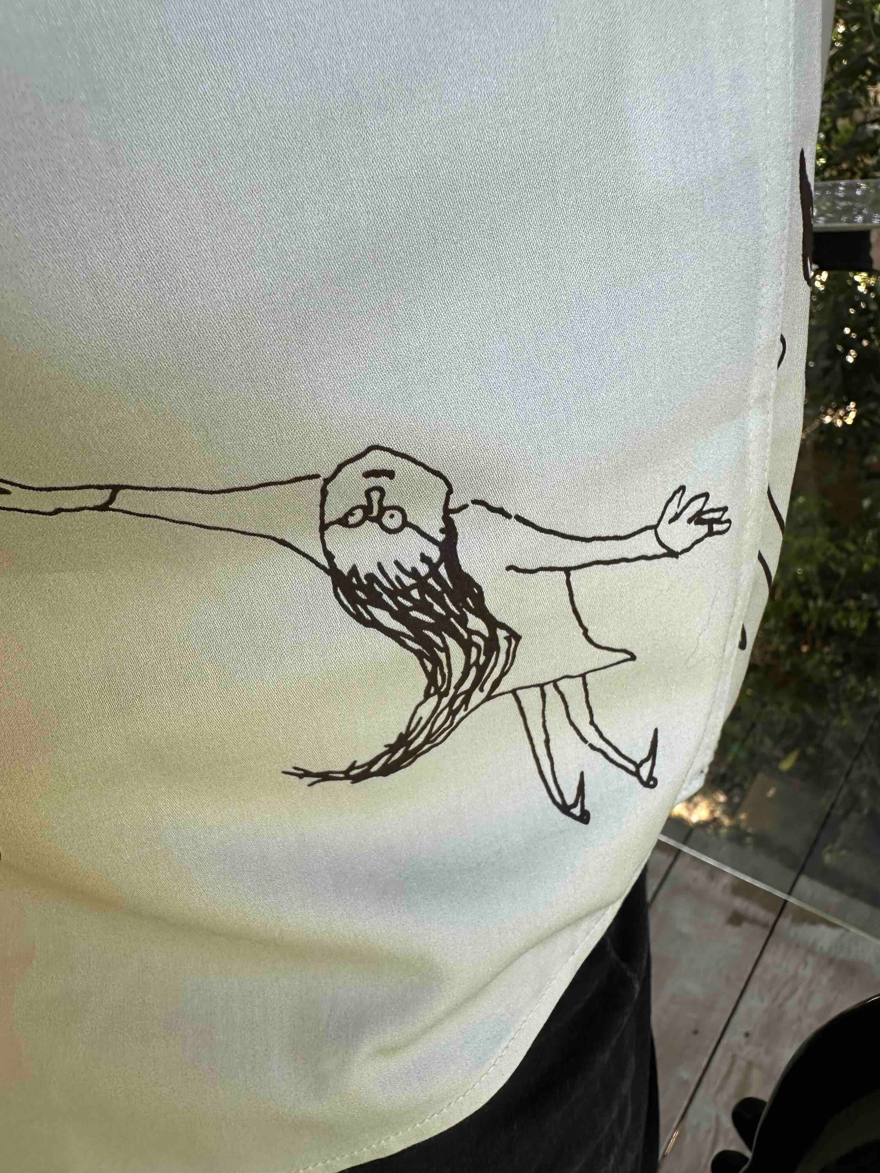 JOHN LENNON Mens Four Lanes Short Sleeve Shirt in Khaki - Image 8