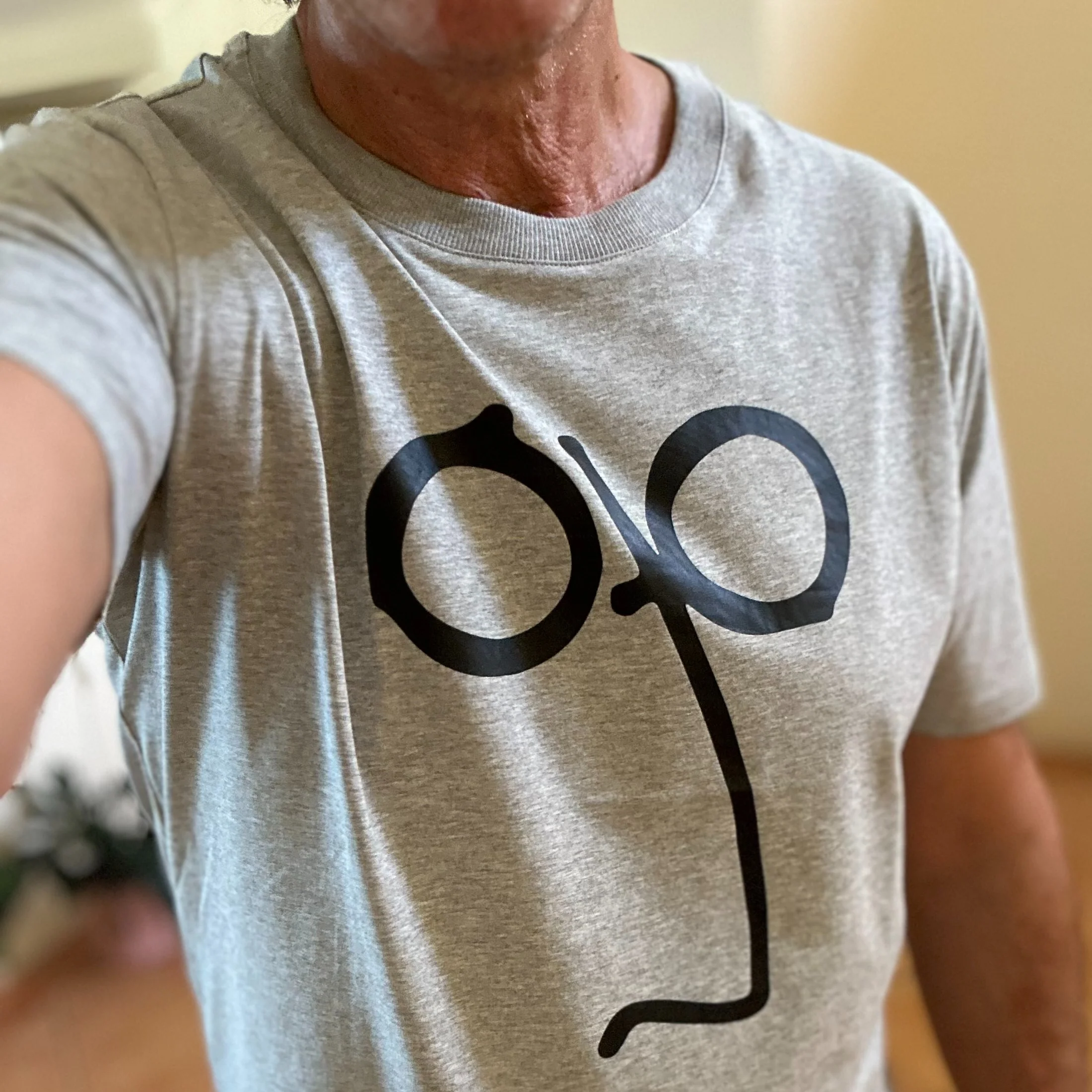 JOHN LENNON Mens Imagine T-Shirt - Grey Marle - Image 4