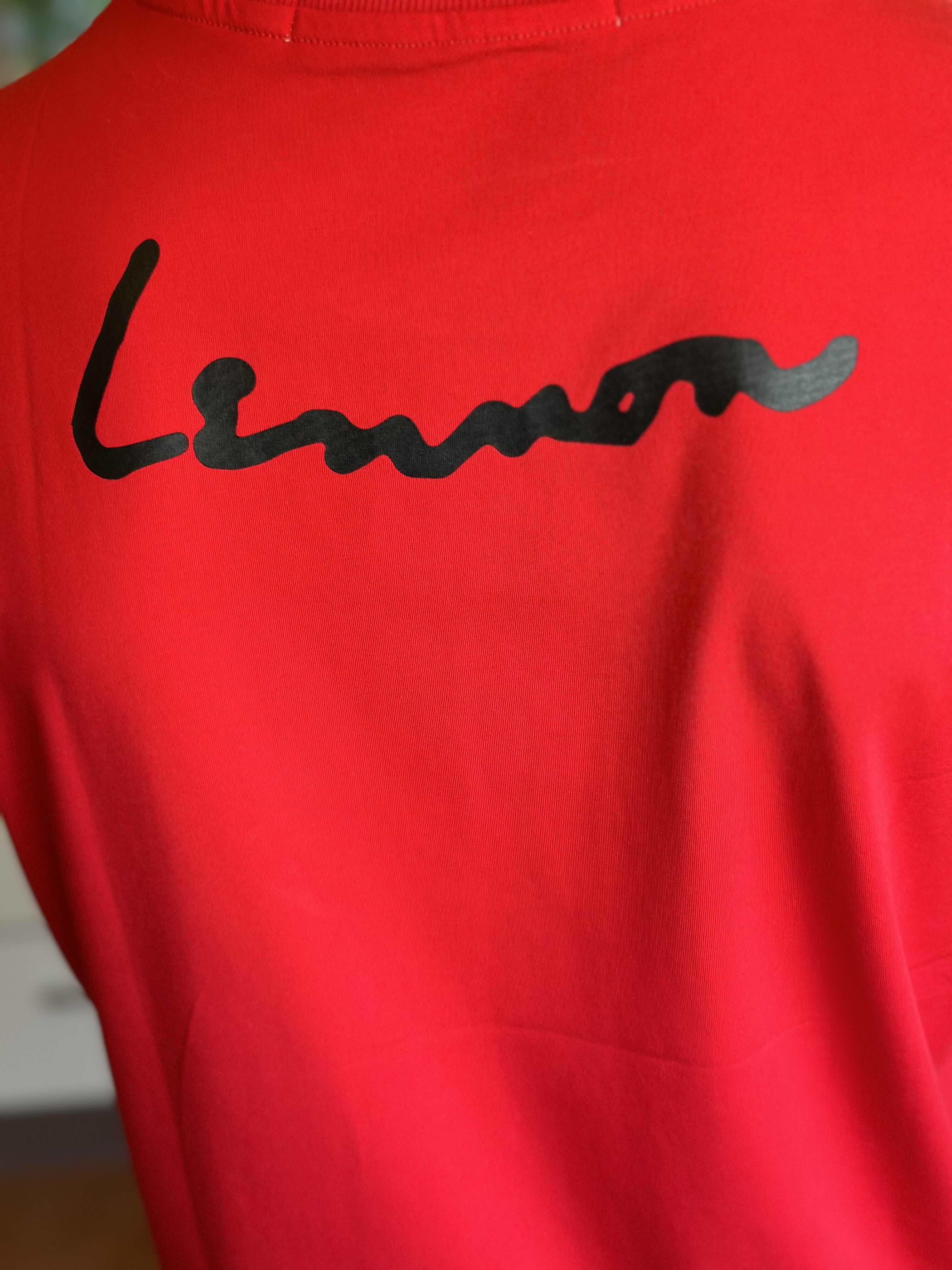 JOHN LENNON Mens Imagine T-Shirt - Red - Image 4
