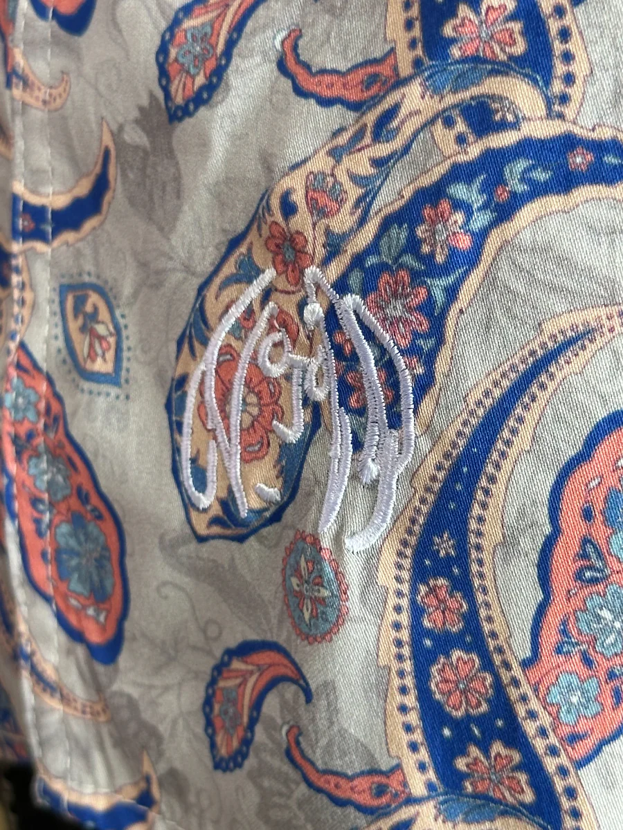 JOHN LENNON Mens Ipswich Paisley Shirt - Putty - Image 5