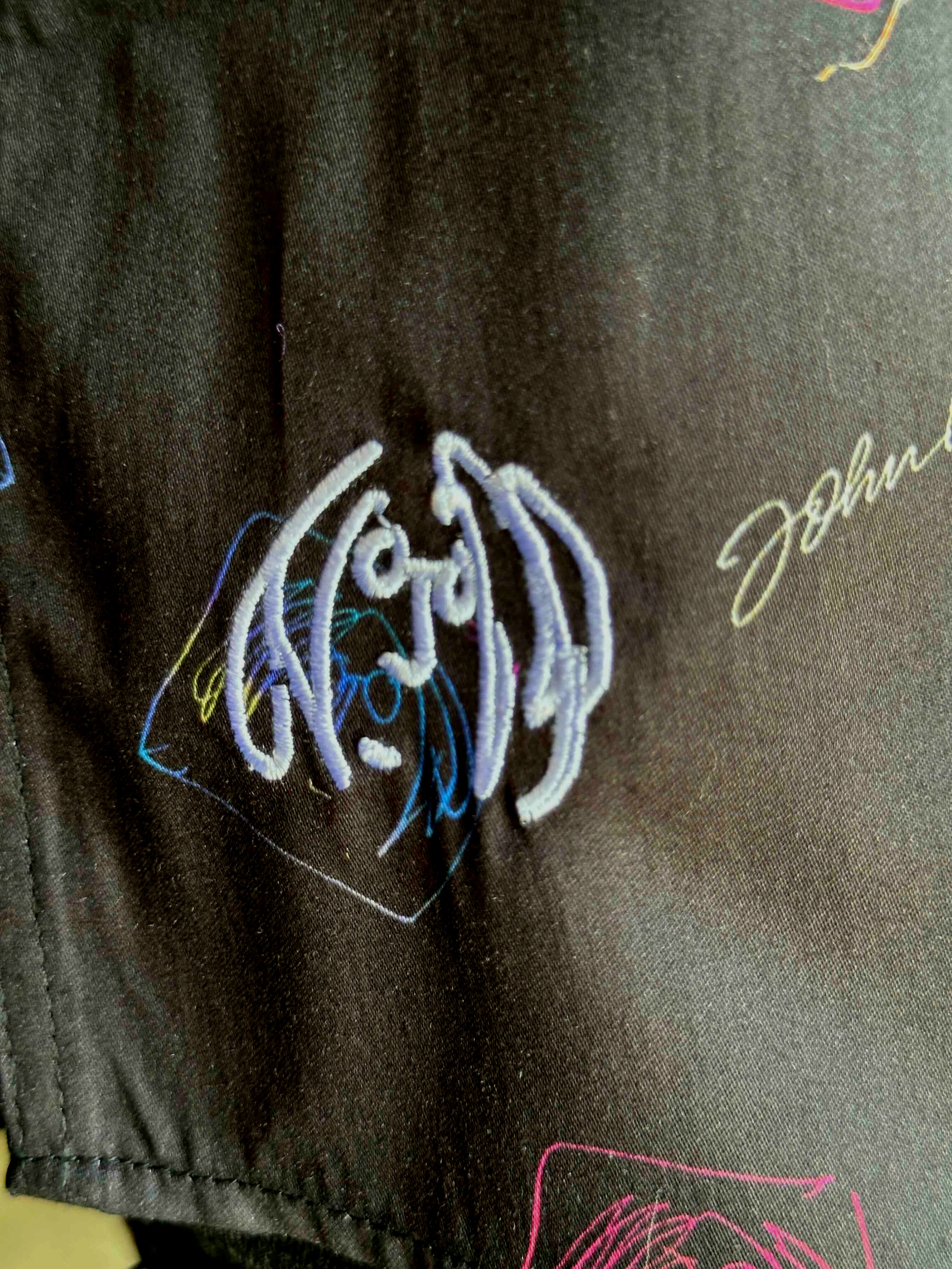 JOHN LENNON Mens John Long Sleeve Shirt - Black - Image 9