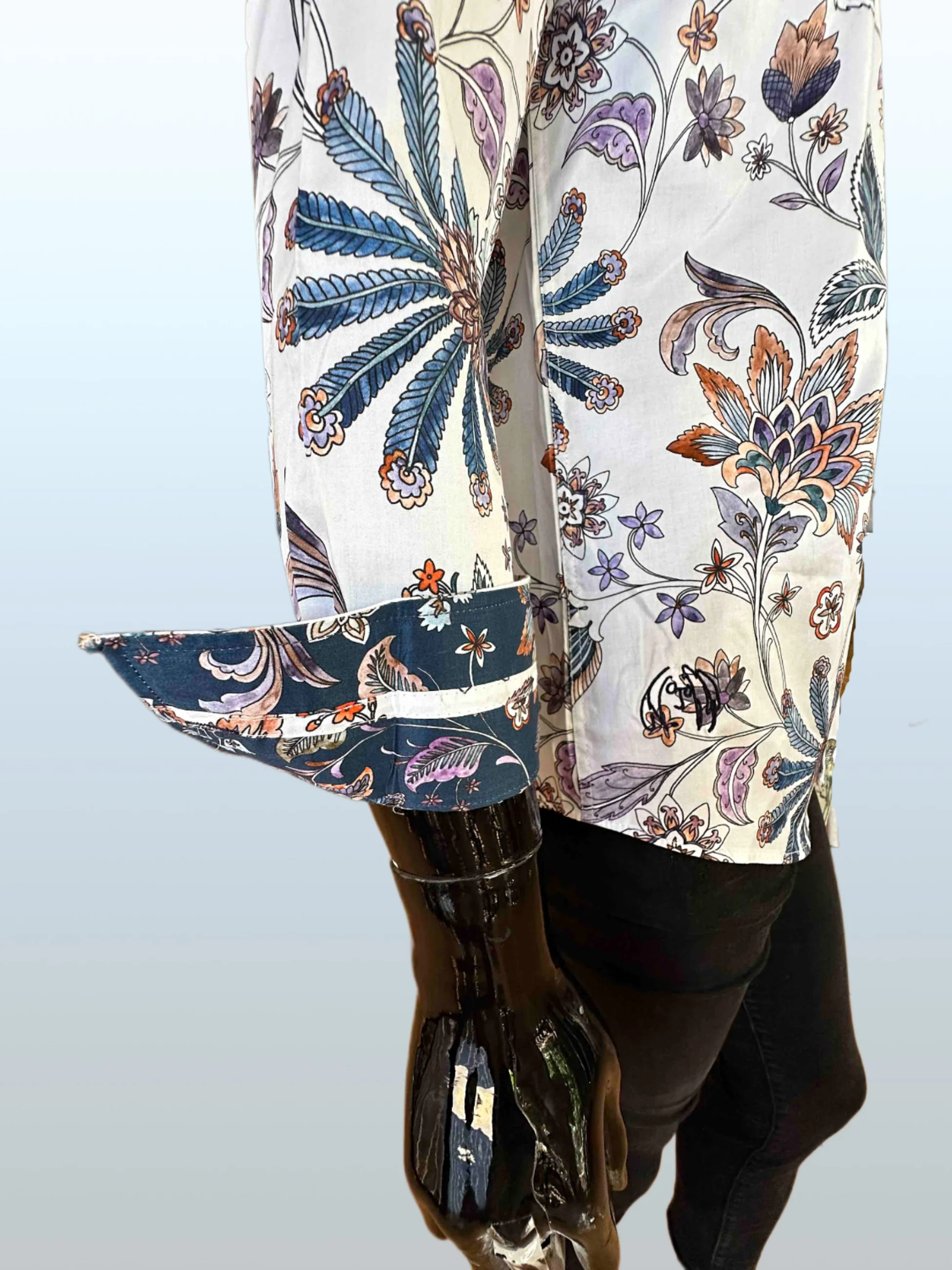 JOHN LENNON Mens Leeds Paisley Shirt - White - Image 9