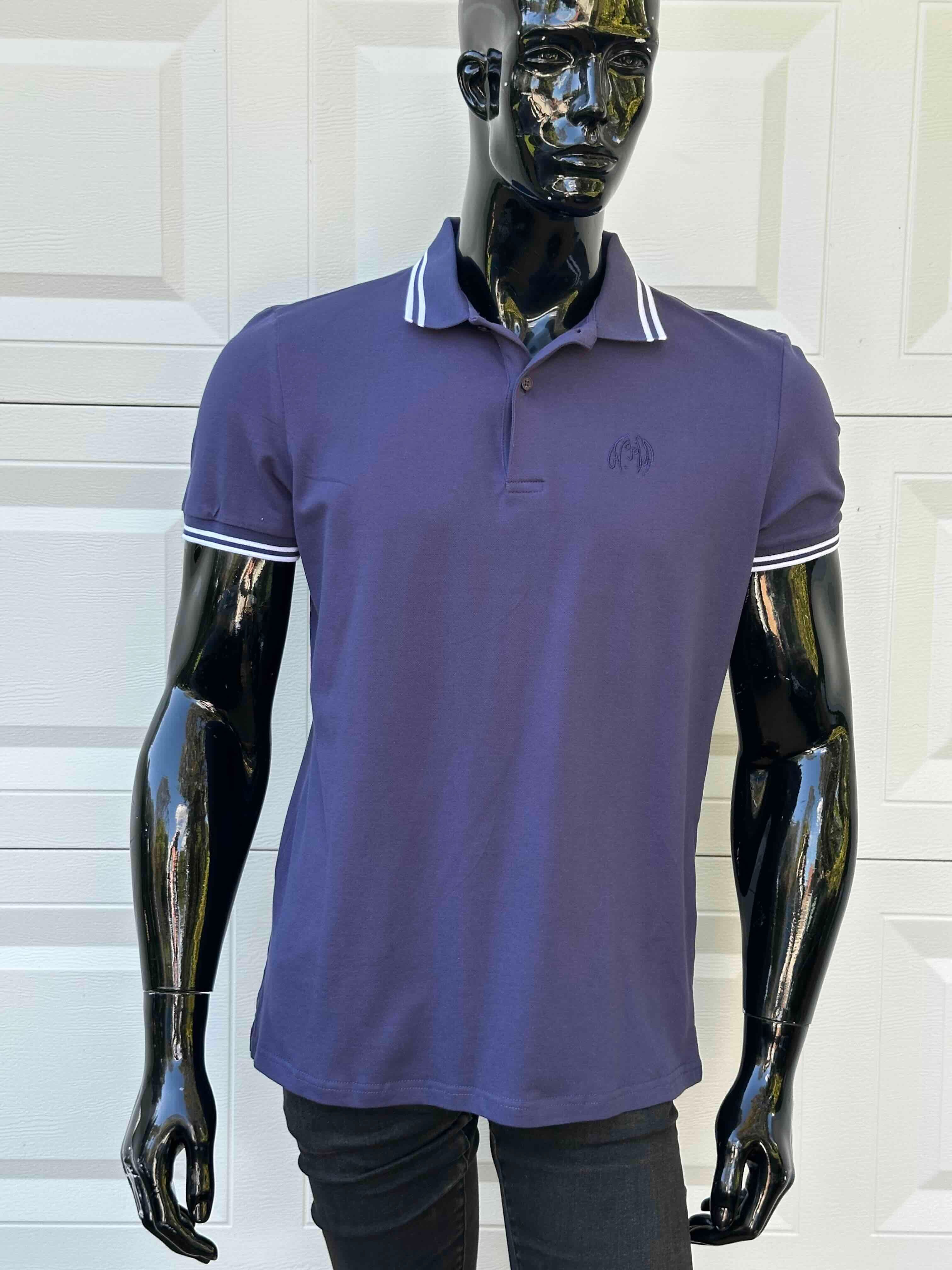 JOHN LENNON Mens Liam Polo Shirt in Navy - Image 5