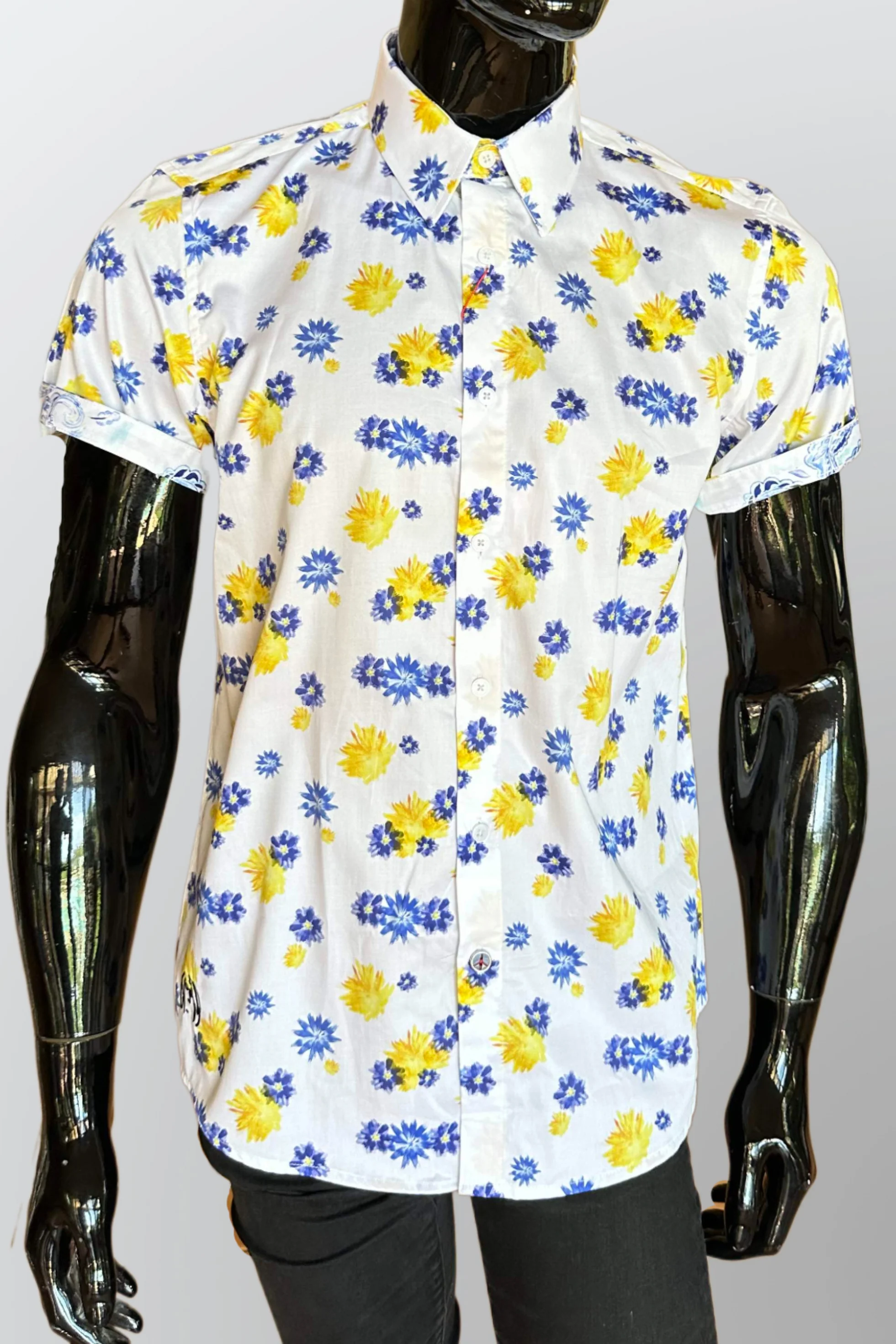 JOHN LENNON Mens Luton Short Sleeve Shirt - White - Image 2