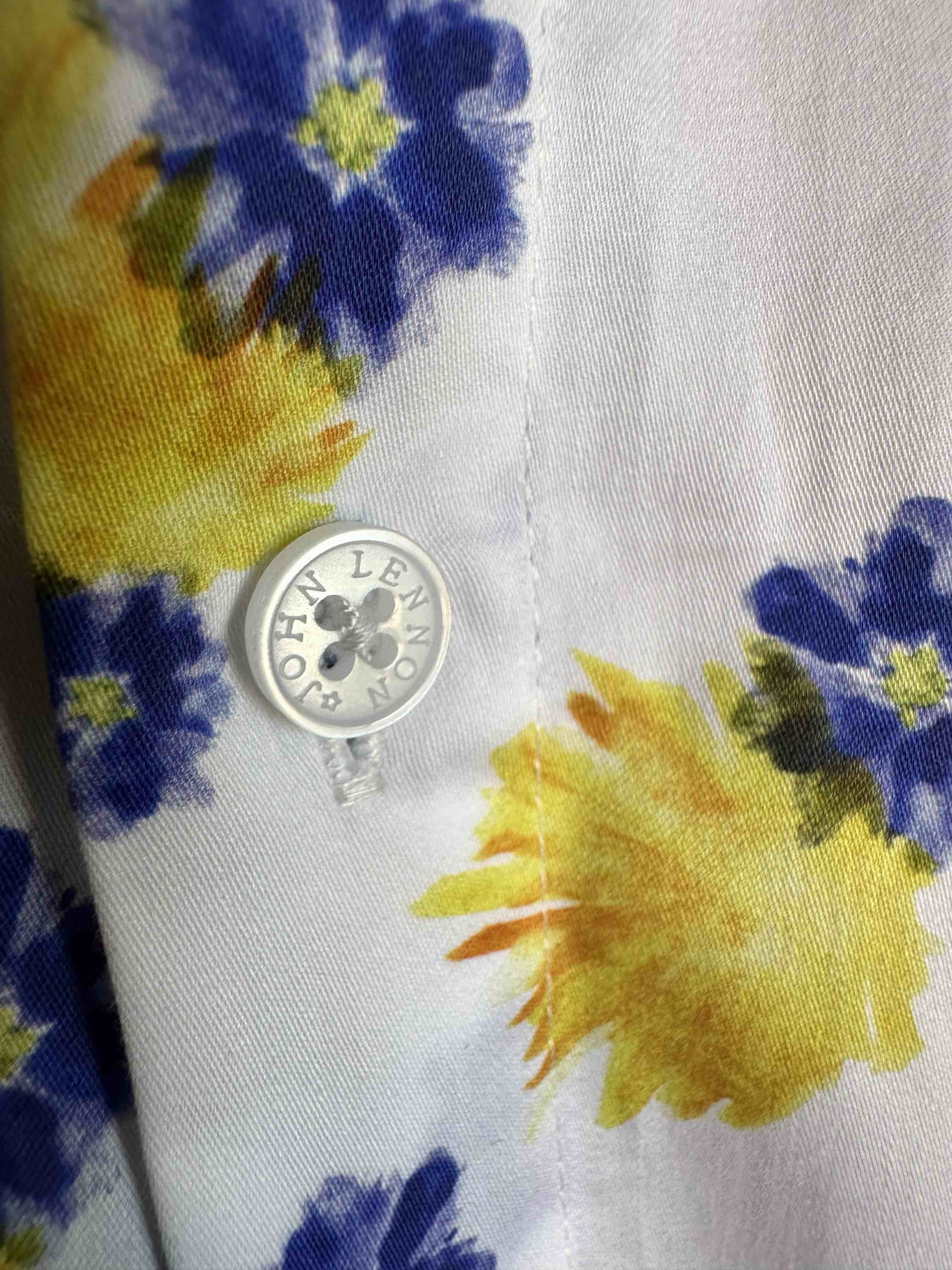 JOHN LENNON Mens Luton Short Sleeve Shirt - White - Image 8