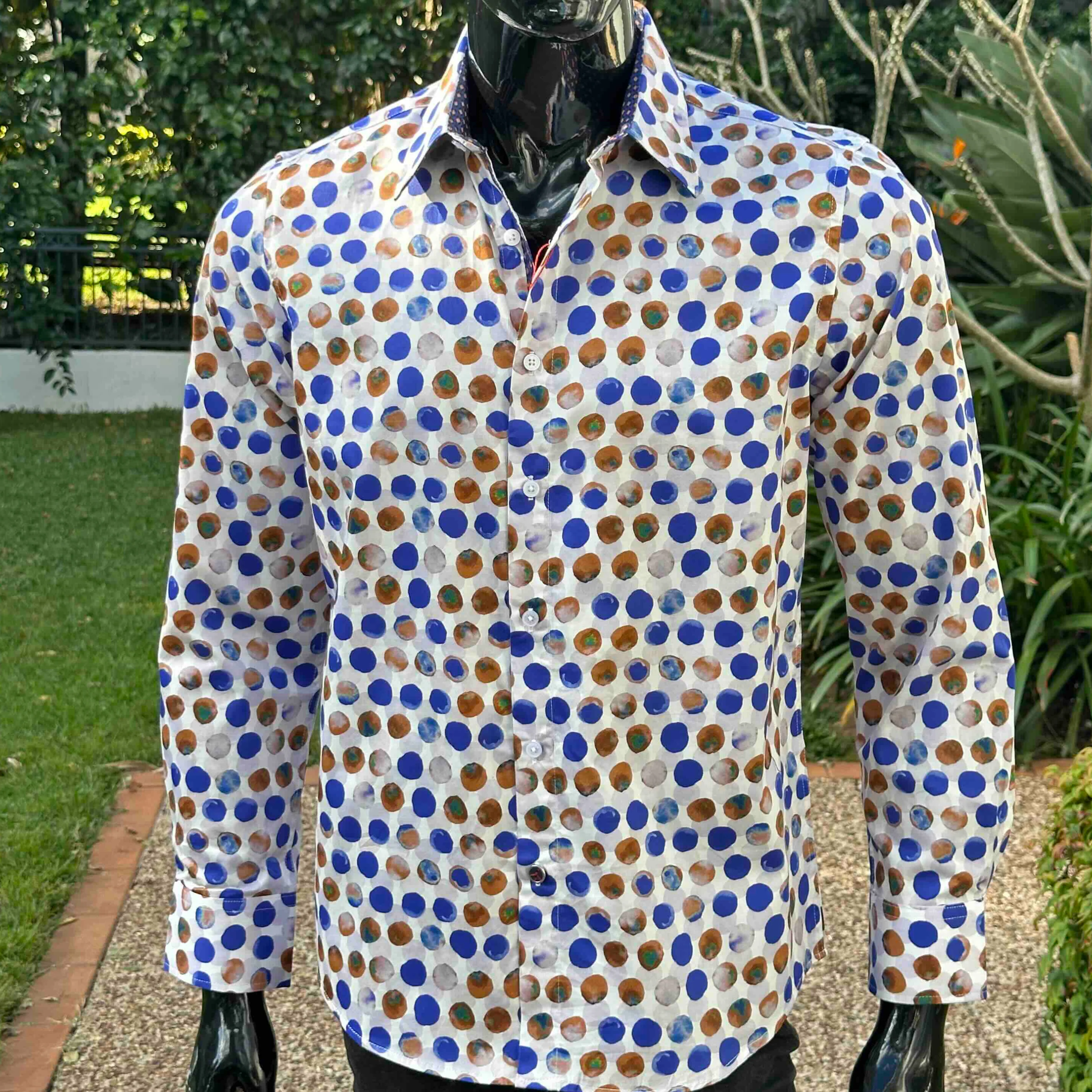 JOHN LENNON Mens Marple Long Sleeve Shirt - White - Image 3