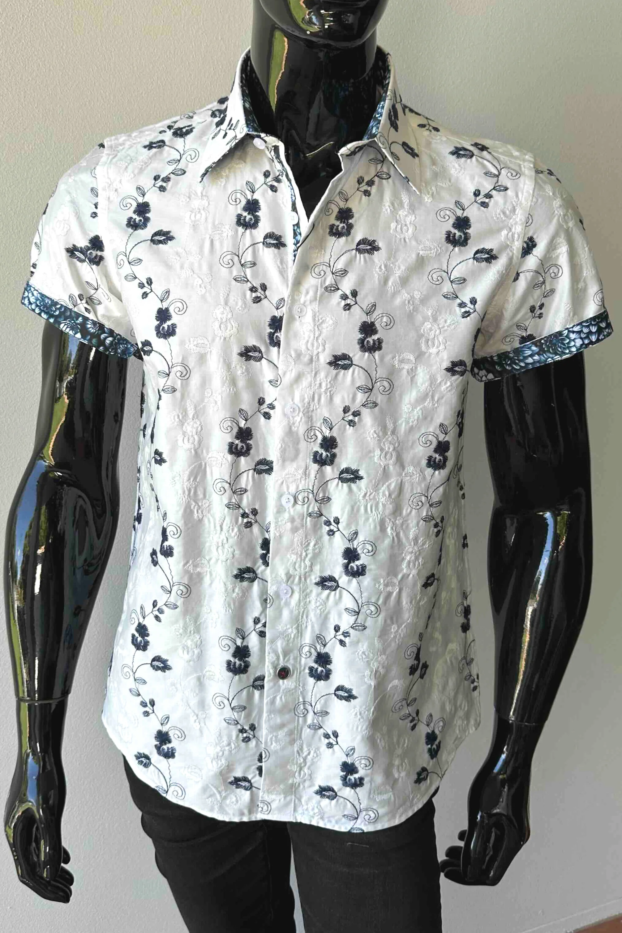 JOHN LENNON Mens Merry Hill Short Sleeve Shirt in White - Image 6