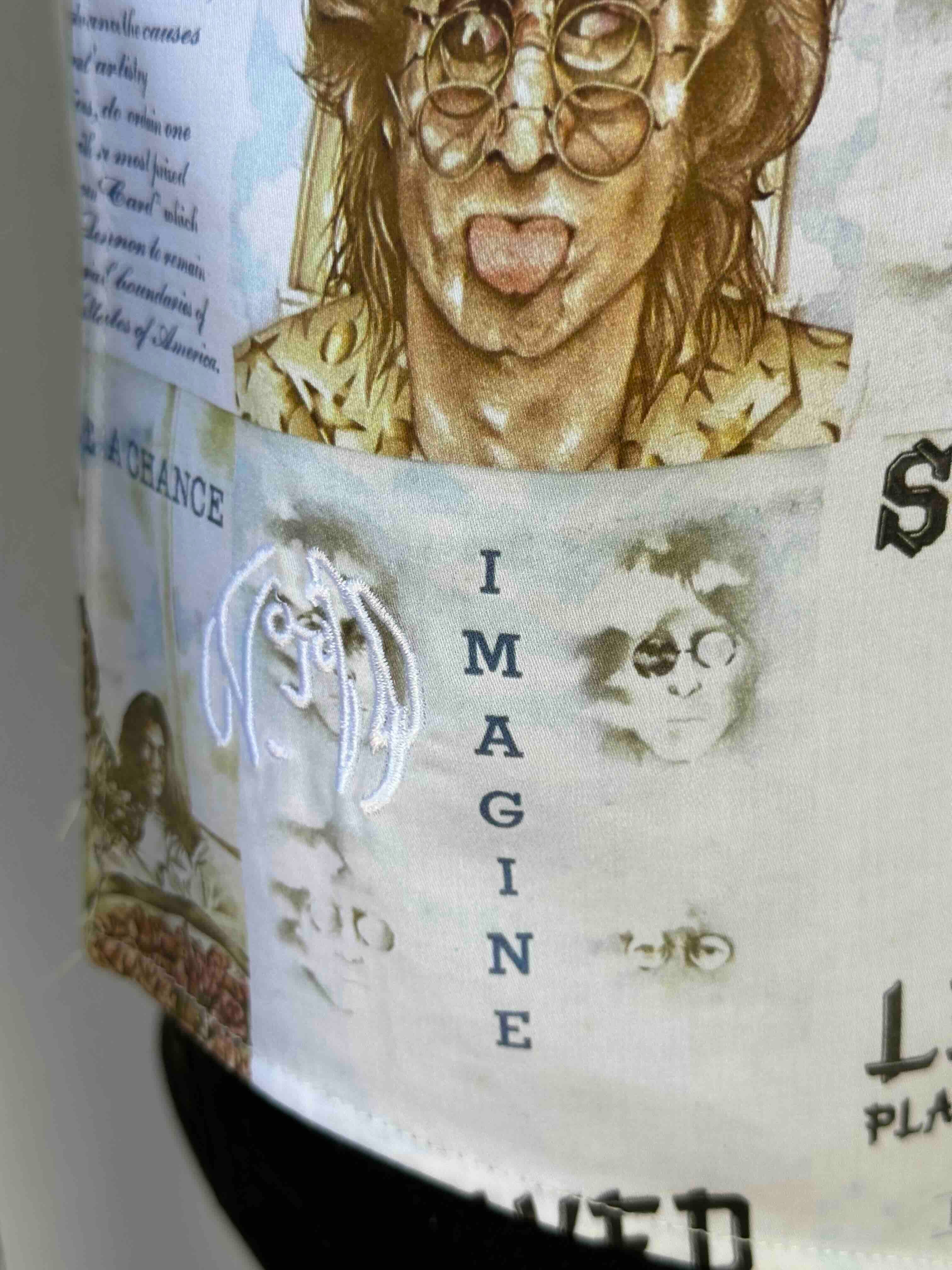 JOHN LENNON Mens Mind Games Long Sleeve Shirt in Putty - Image 16