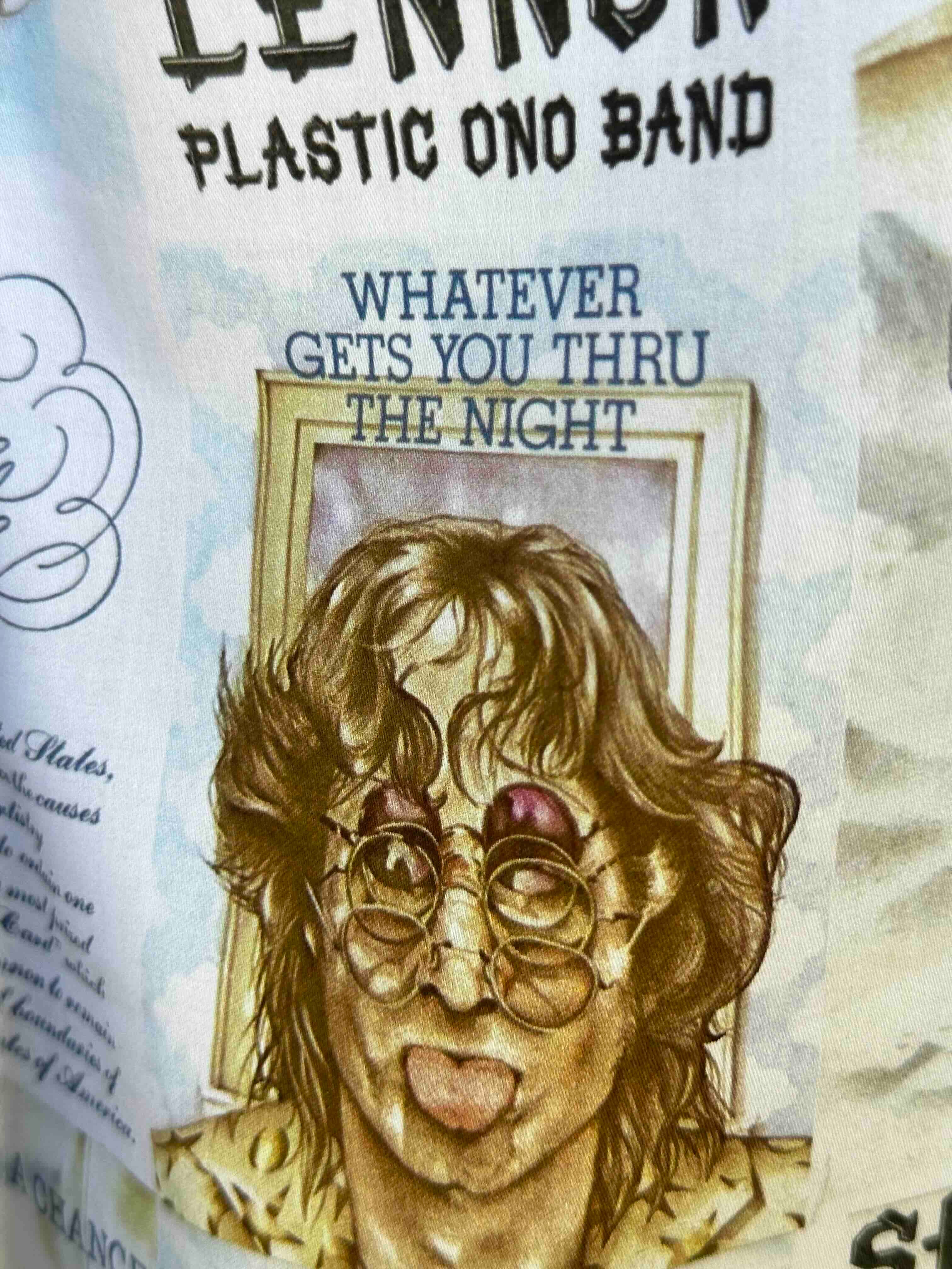 JOHN LENNON Mens Mind Games Long Sleeve Shirt in Putty - Image 21