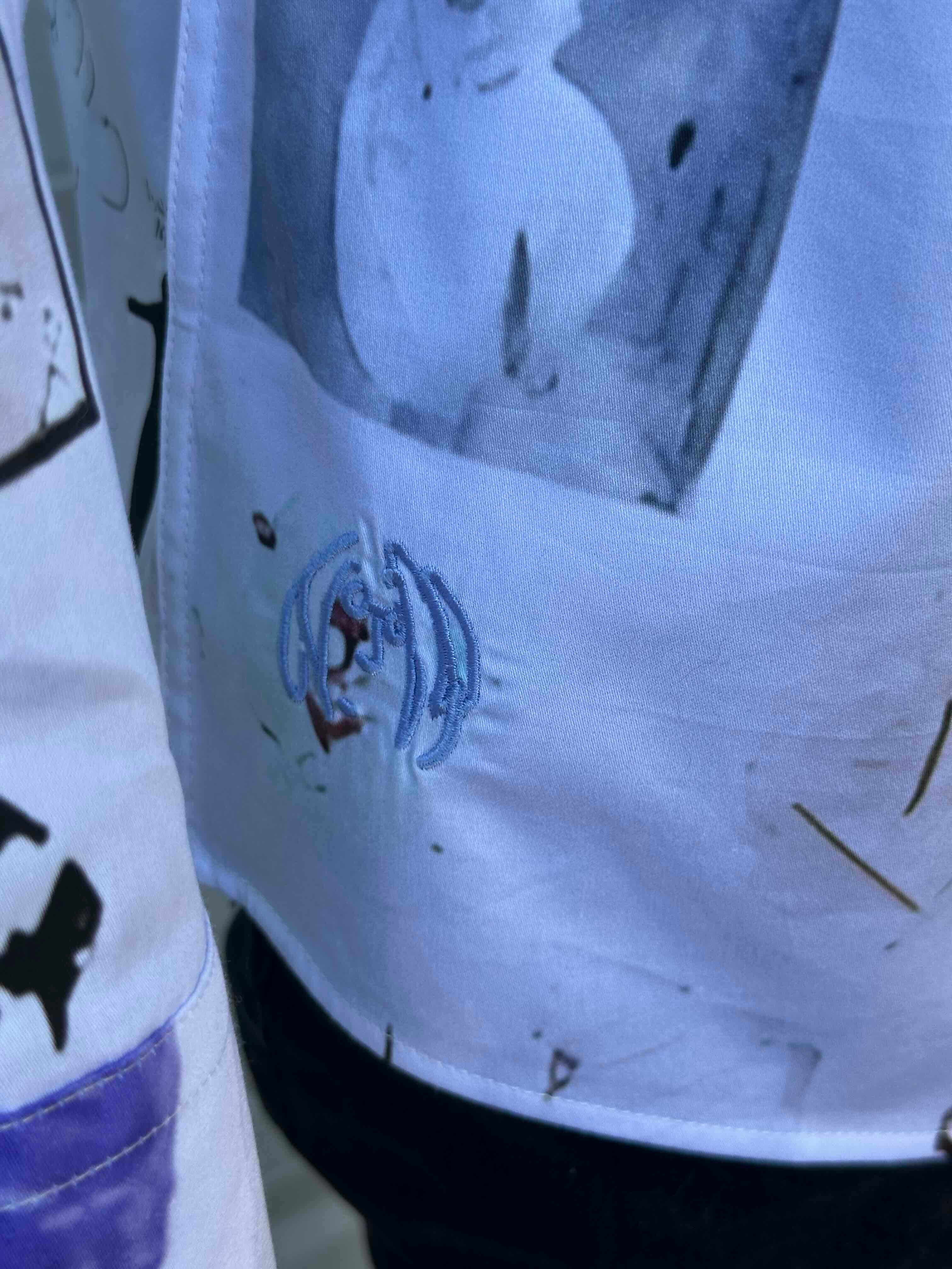 JOHN LENNON Mens Newark Long Sleeve Shirt in White - Image 5