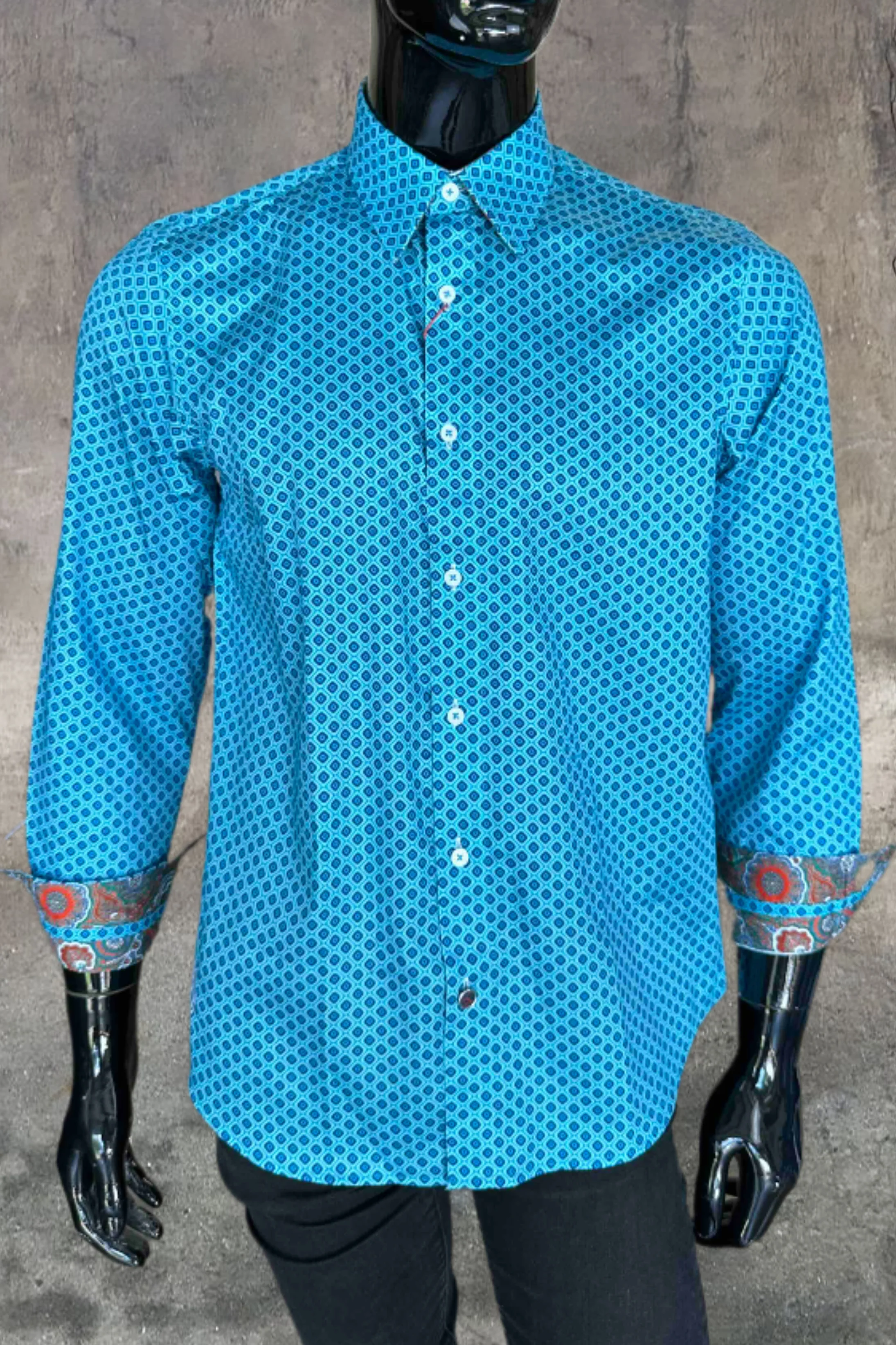 JOHN LENNON Mens Newhaven Shirt - Turquoise - Image 10