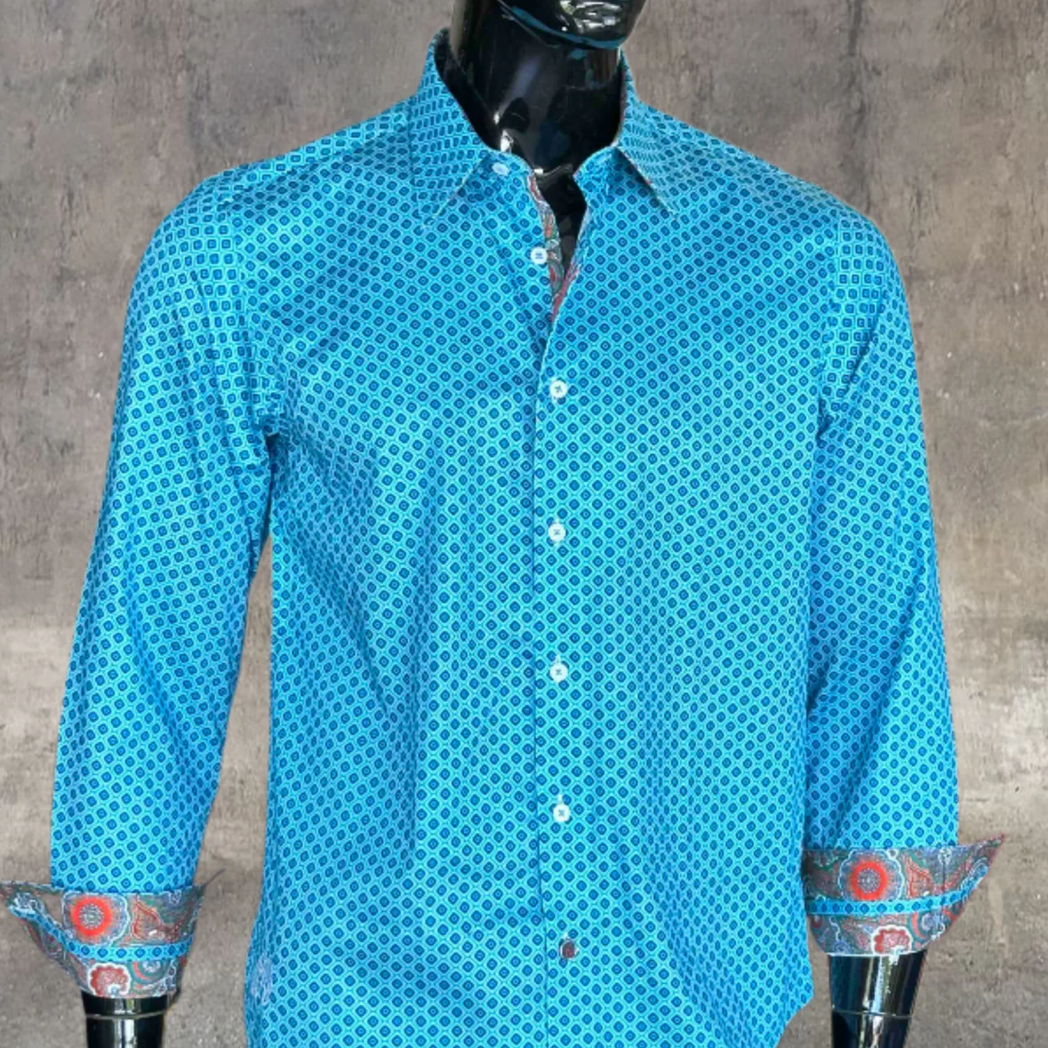 JOHN LENNON Mens Newhaven Shirt - Turquoise - Image 6