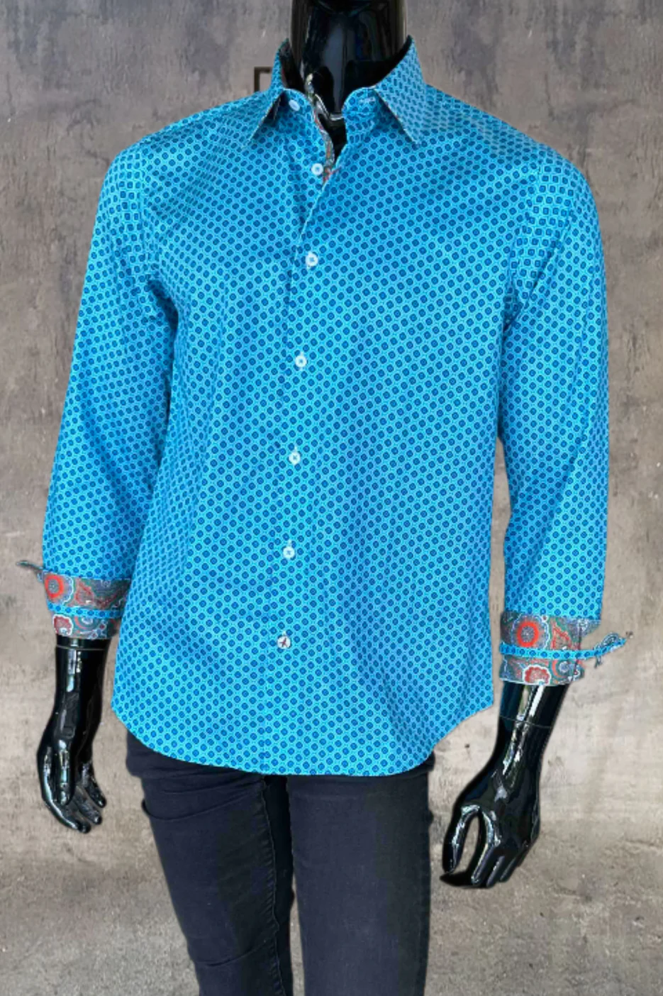 JOHN LENNON Mens Newhaven Shirt - Turquoise - Image 7