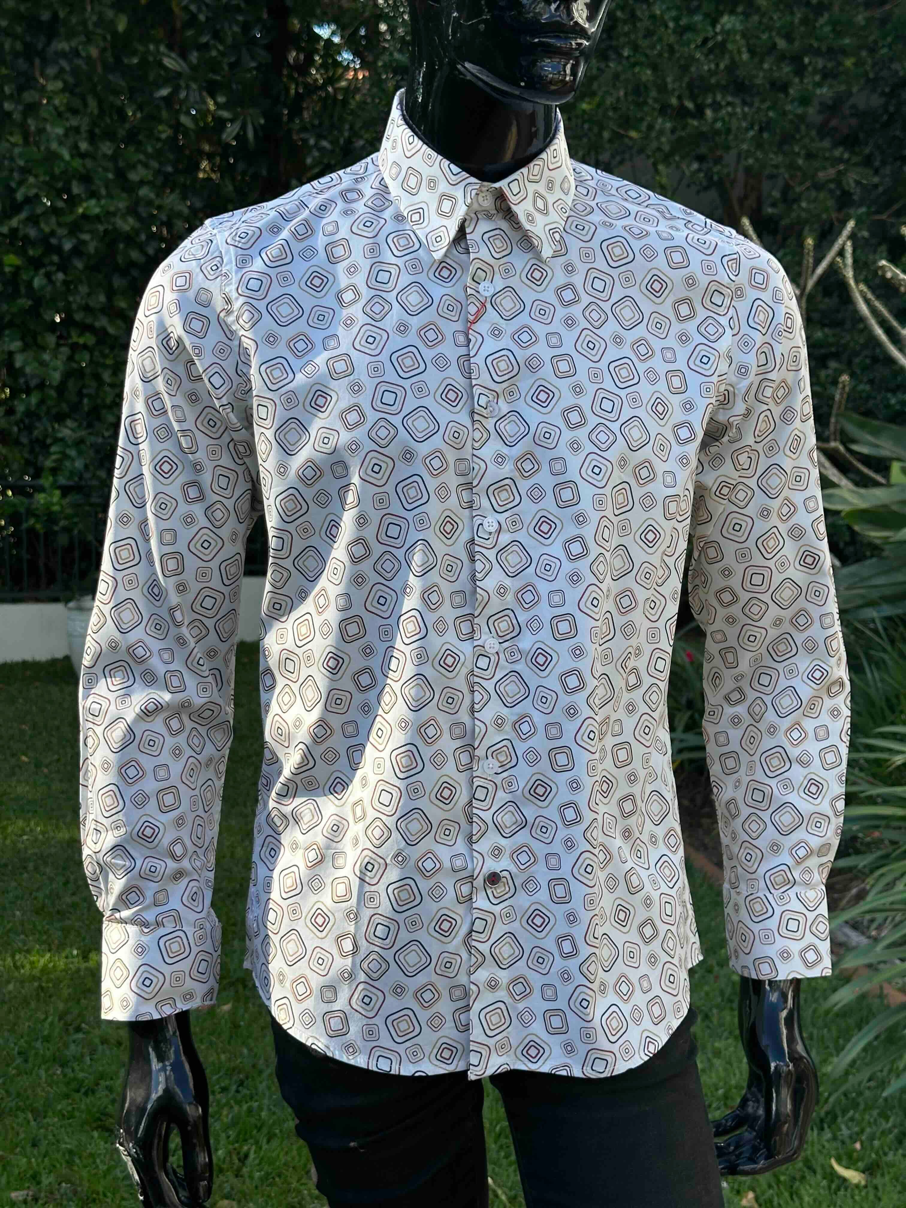 JOHN LENNON Mens Oxford Road Long Sleeve Shirt - Sand - Image 10