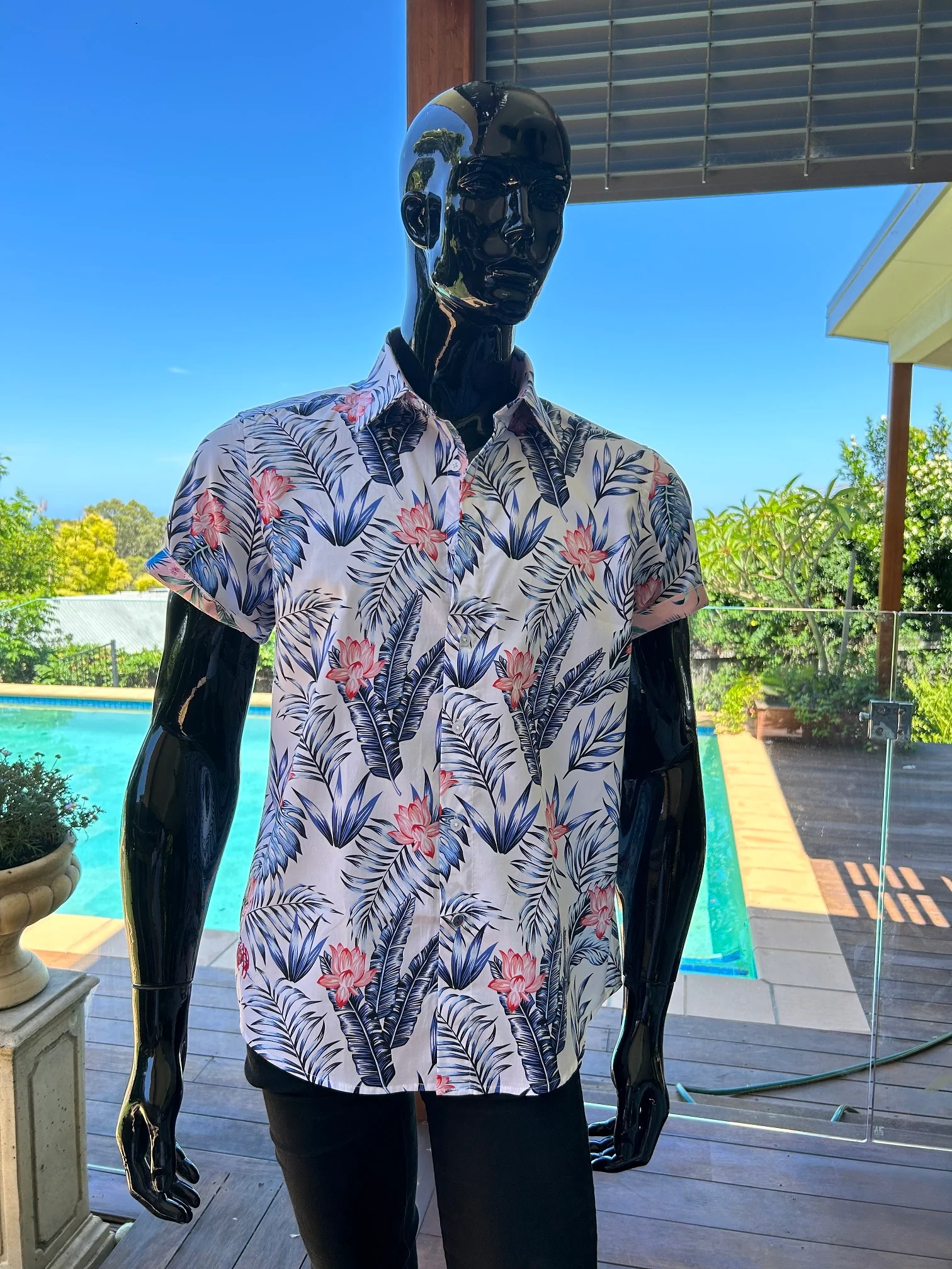 JOHN LENNON Mens Plainmoor Short Sleeve Shirt White - Image 9