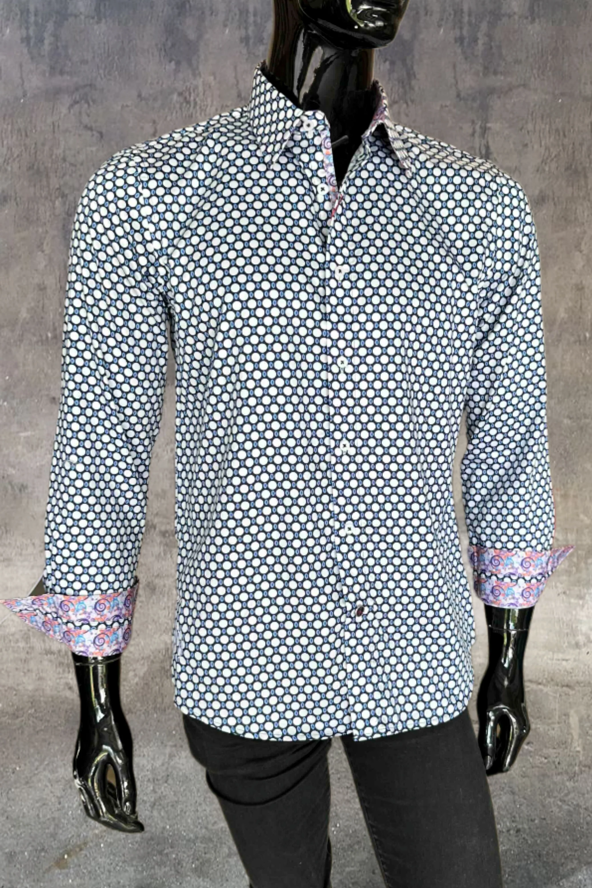 JOHN LENNON Mens Poole Shirt - Navy
