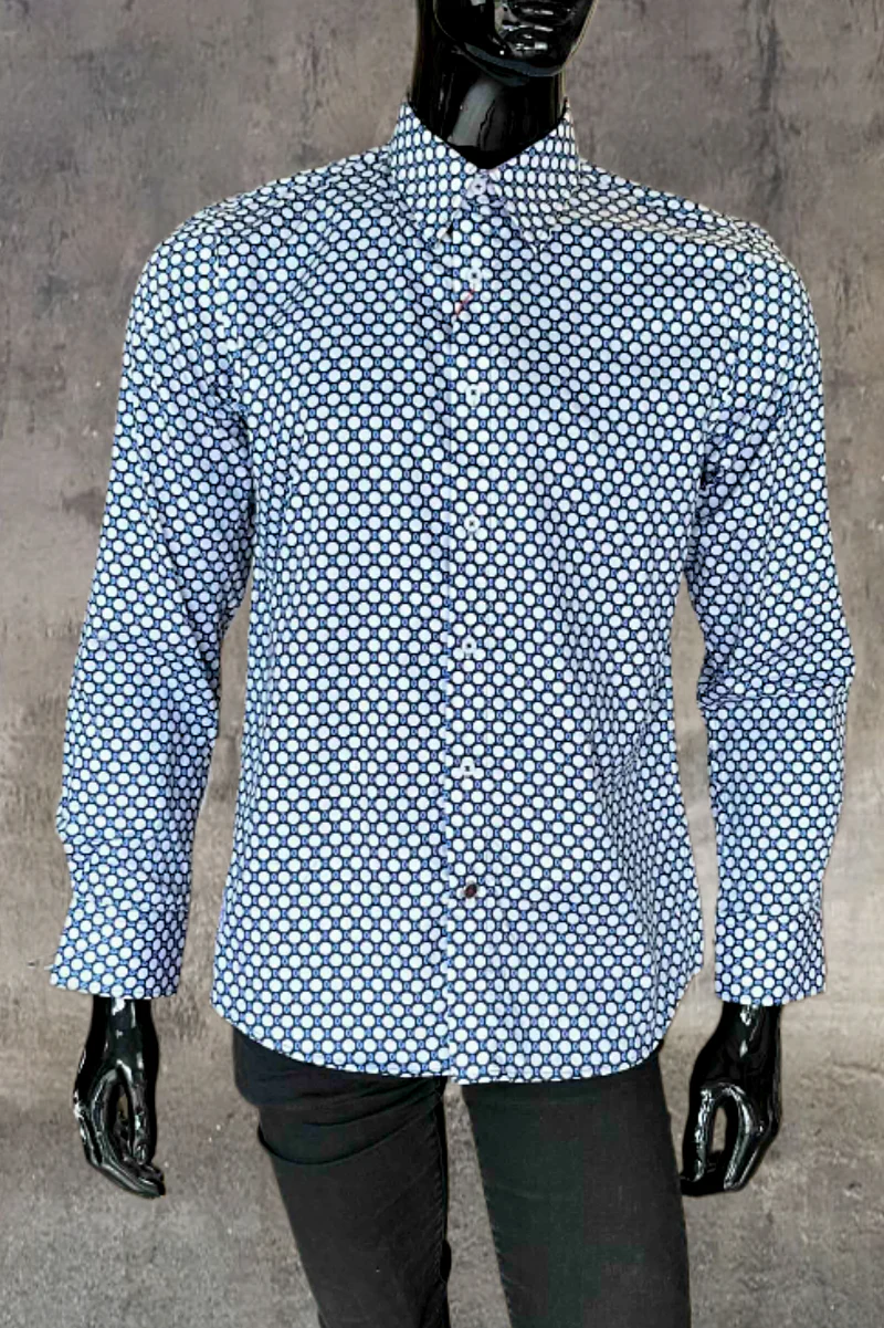 JOHN LENNON Mens Poole Shirt - Navy - Image 7