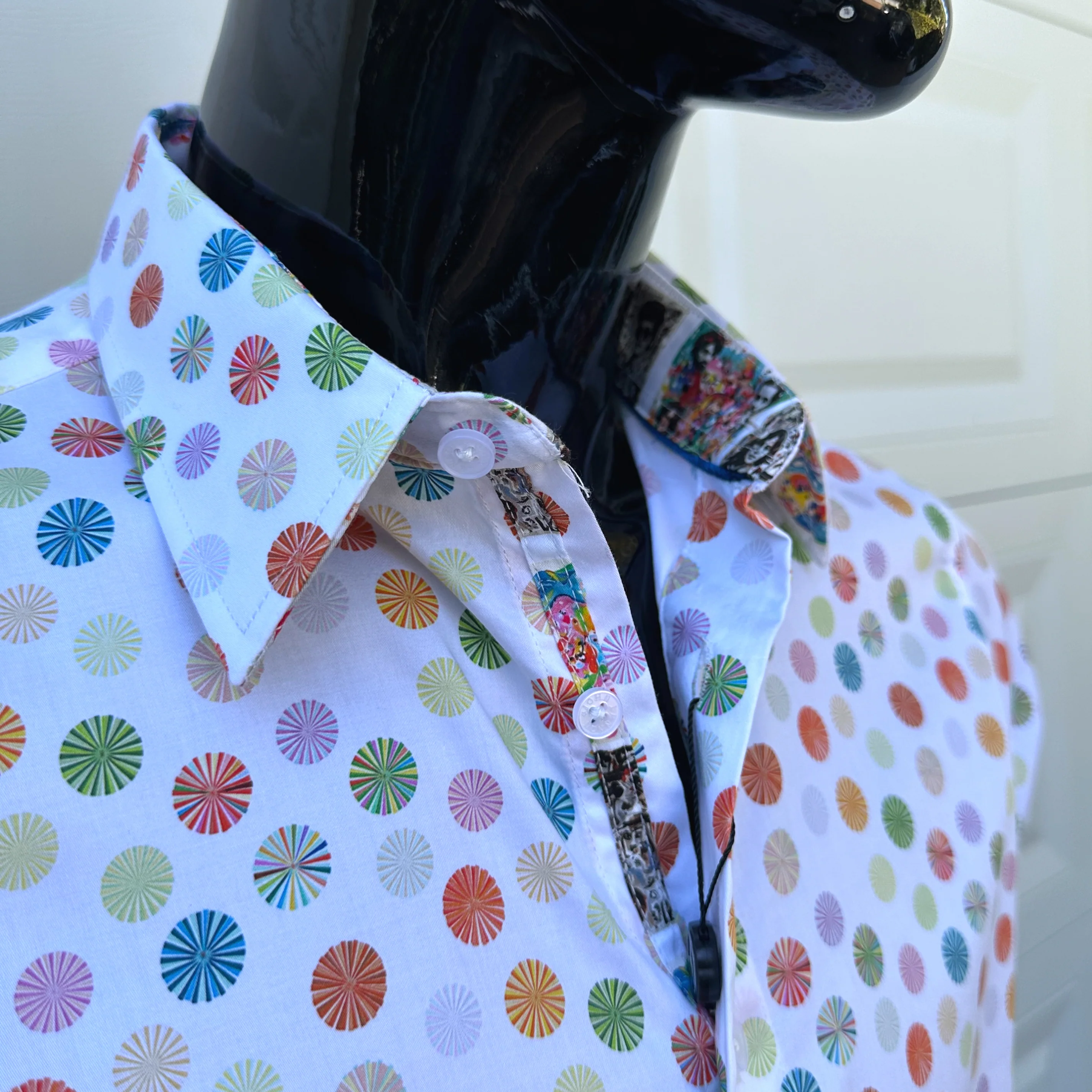 JOHN LENNON Mens Preston Long Sleeve Shirt in White - Image 2