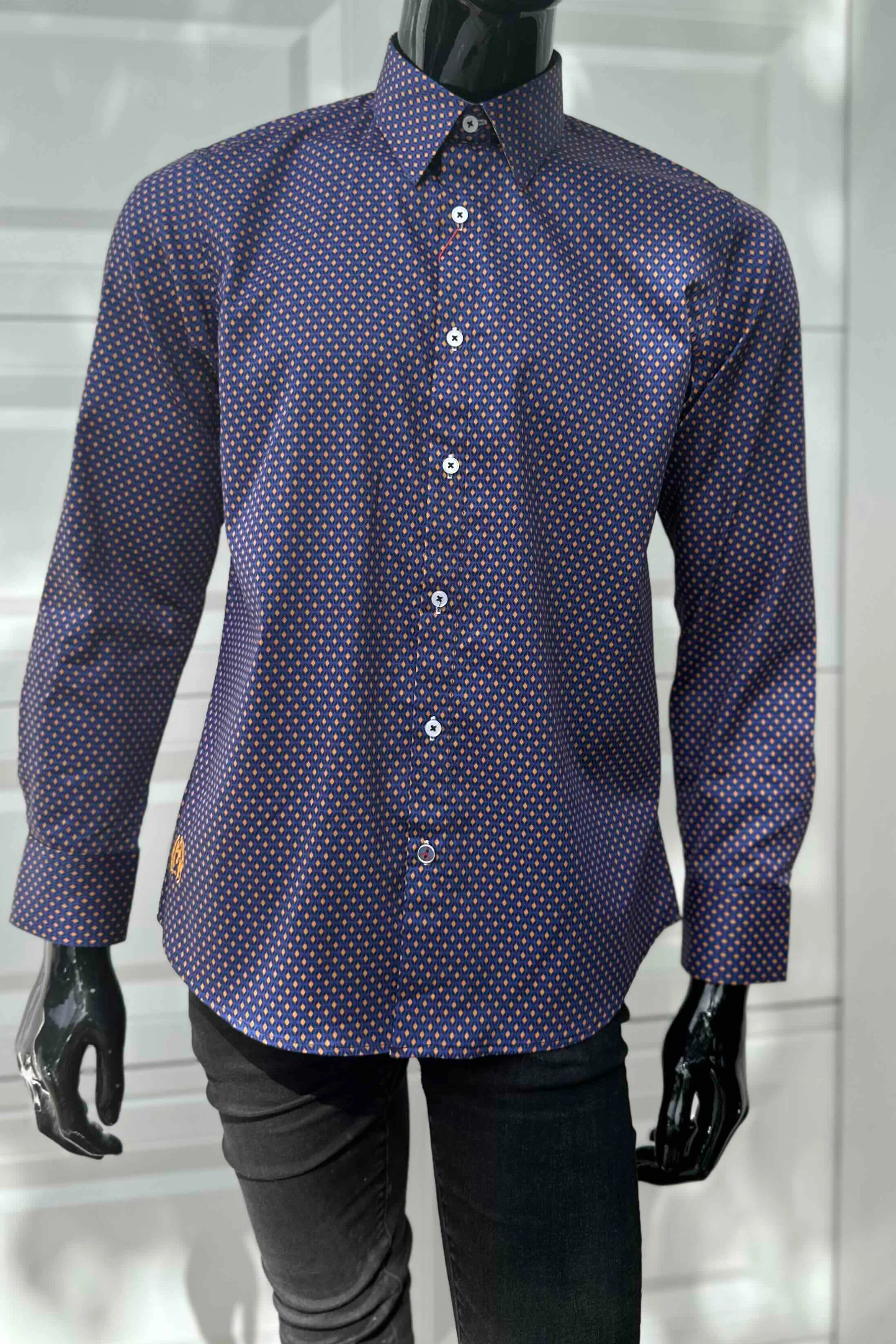 JOHN LENNON Mens Redish Long Sleeve Shirt - Magenta - Image 9