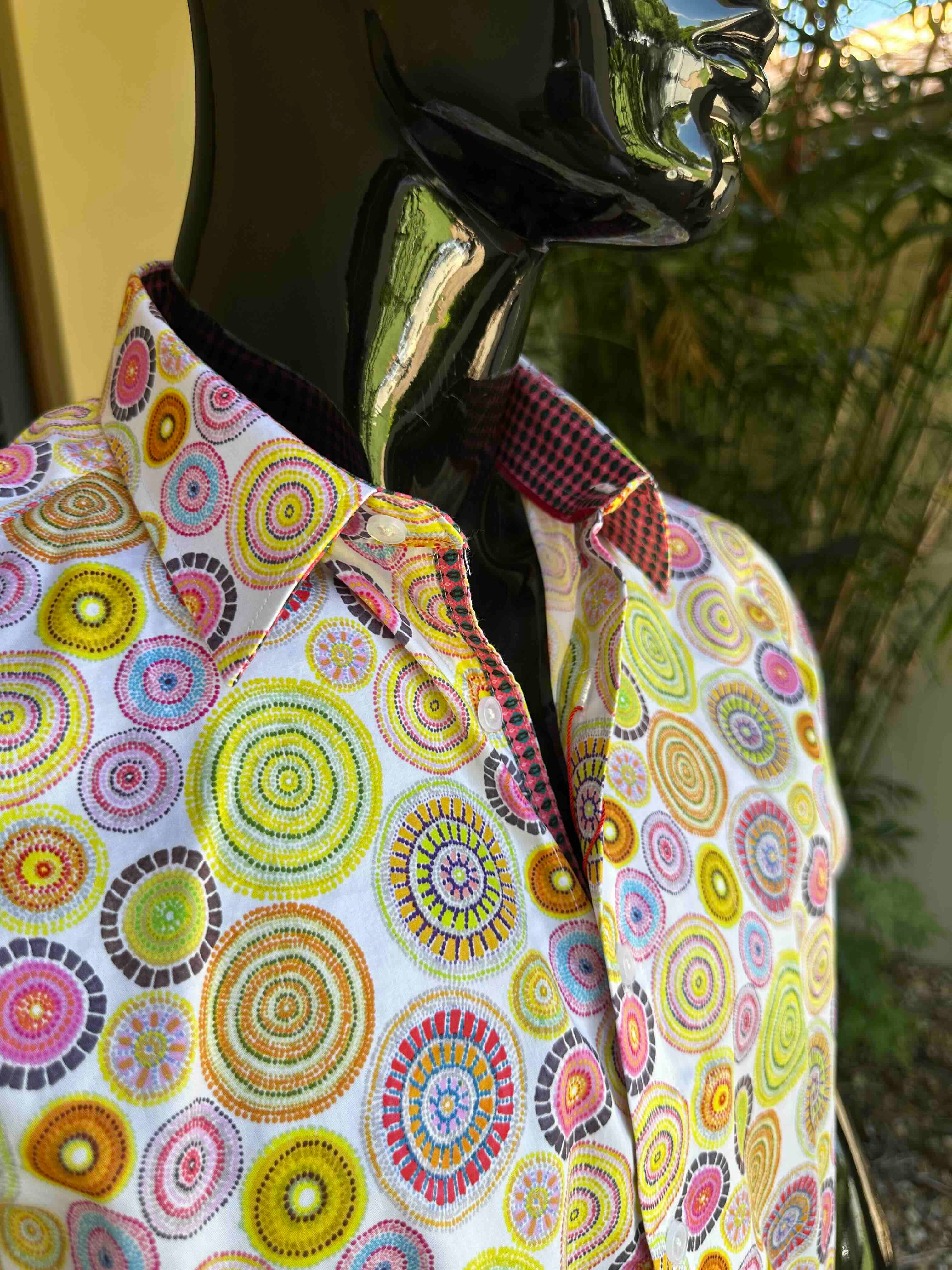 JOHN LENNON Mens Richmond Short Sleeve Shirt - Citrus - Image 4