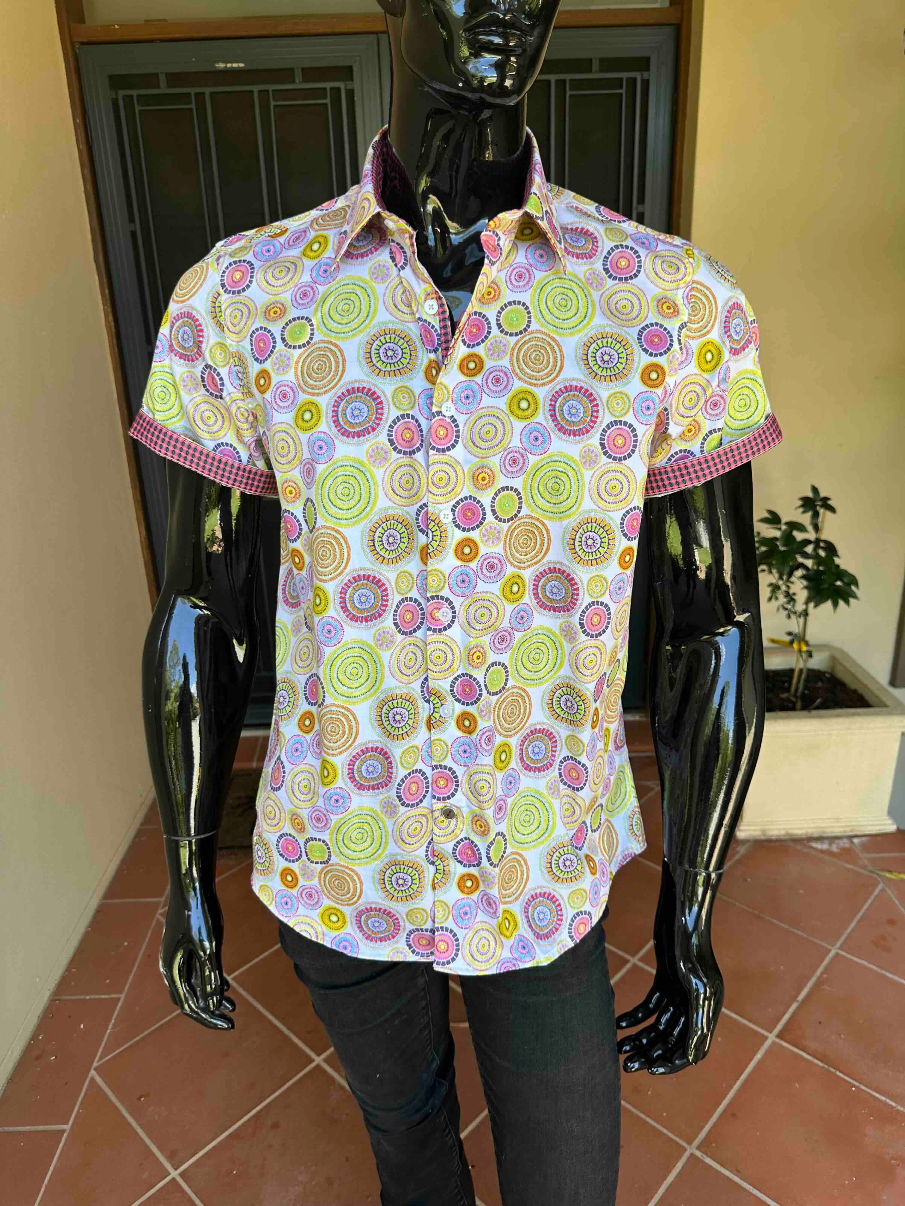 JOHN LENNON Mens Richmond Short Sleeve Shirt - Citrus - Image 7