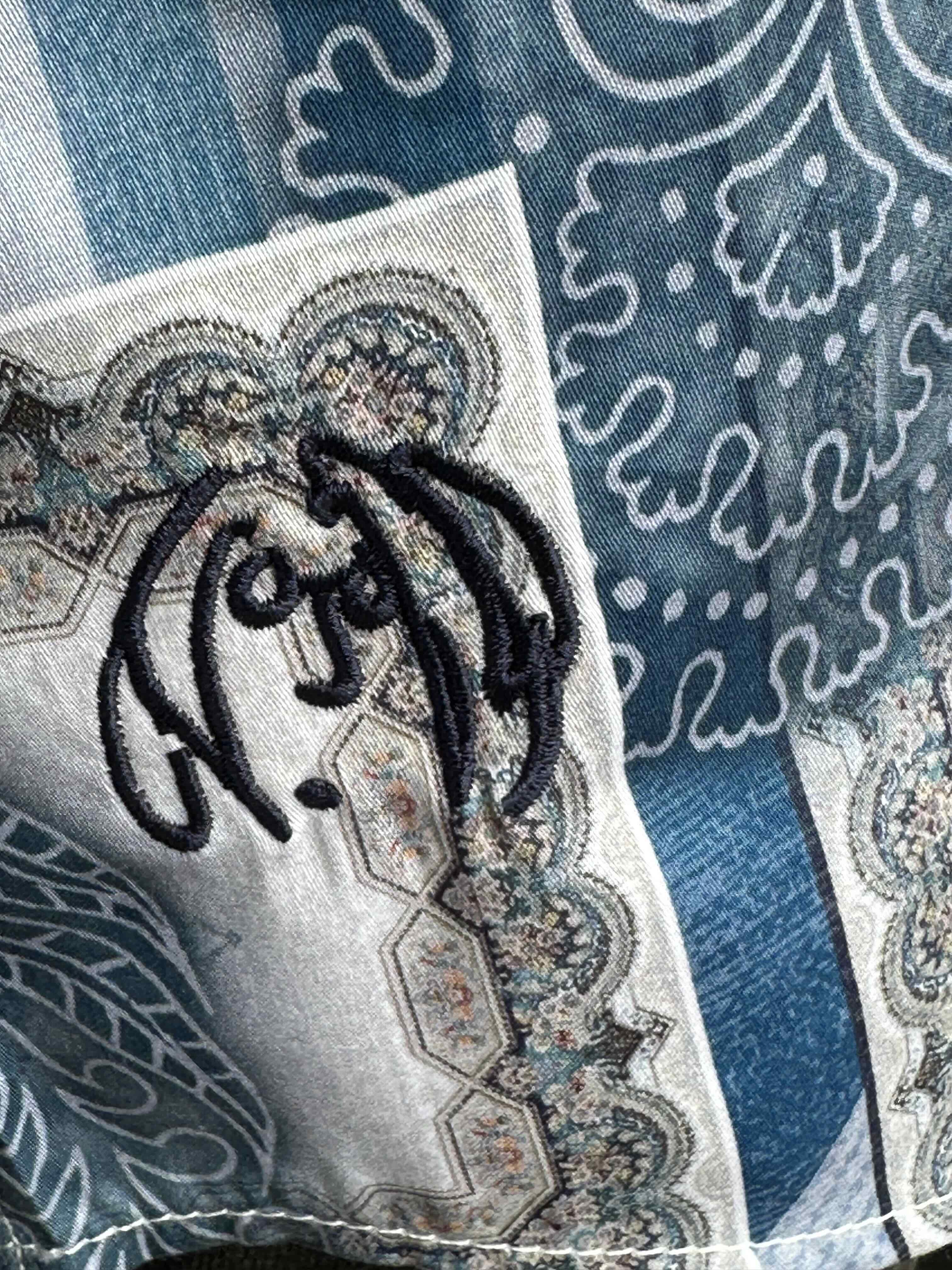JOHN LENNON Mens Salford Long Sleeve Shirt - Blue Mist - Image 7