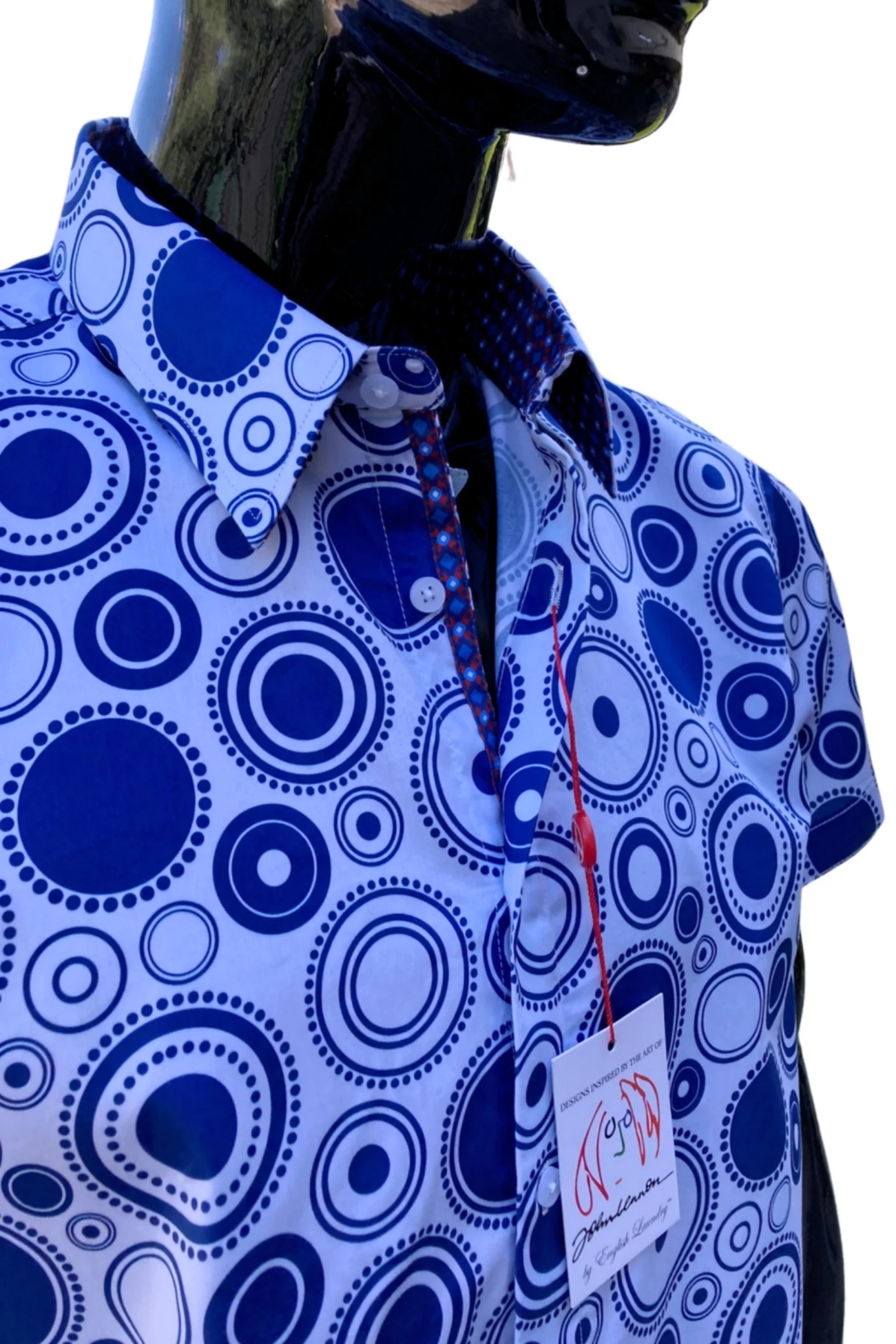 JOHN LENNON Mens Sandal Short Sleeve Shirt - Sky - Image 3