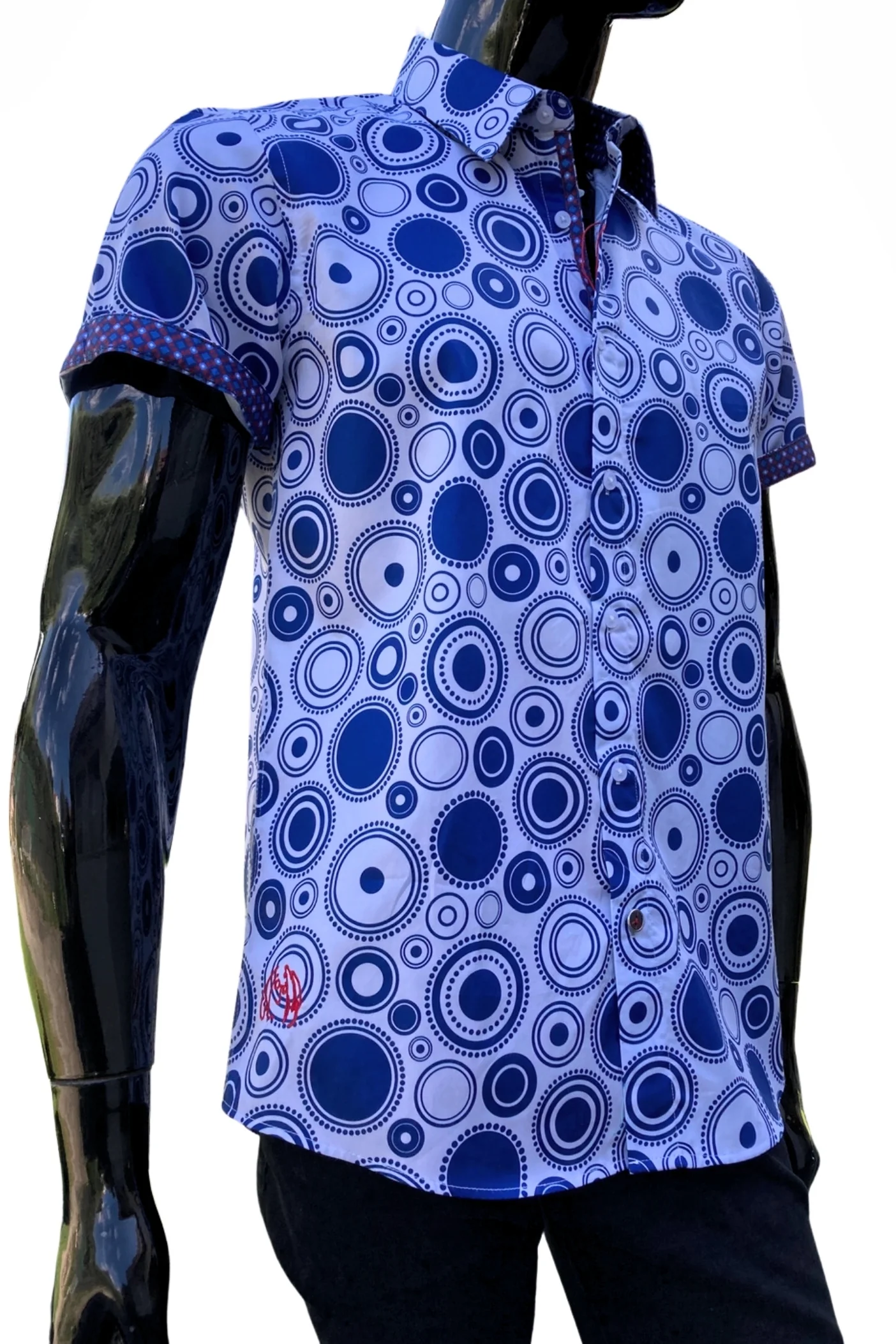 JOHN LENNON Mens Sandal Short Sleeve Shirt - Sky - Image 7