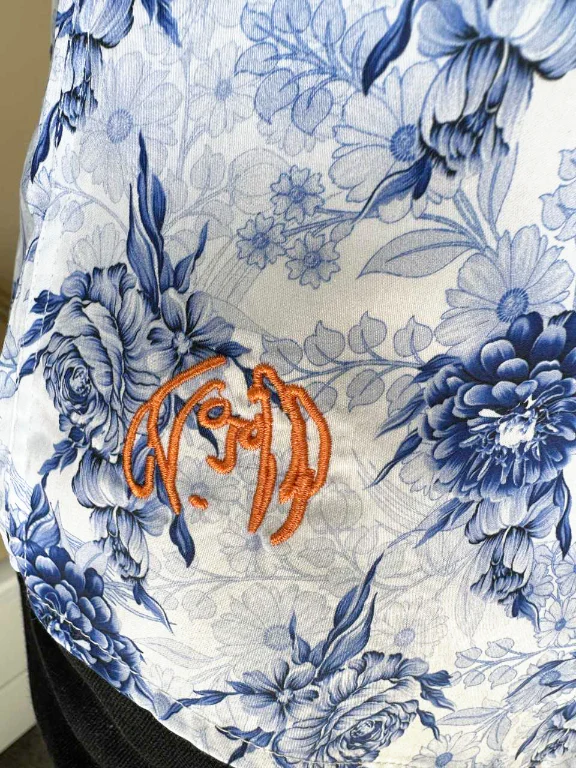 JOHN LENNON Mens Sheffield Short Sleeve Paisley Shirt - Blue - Image 3