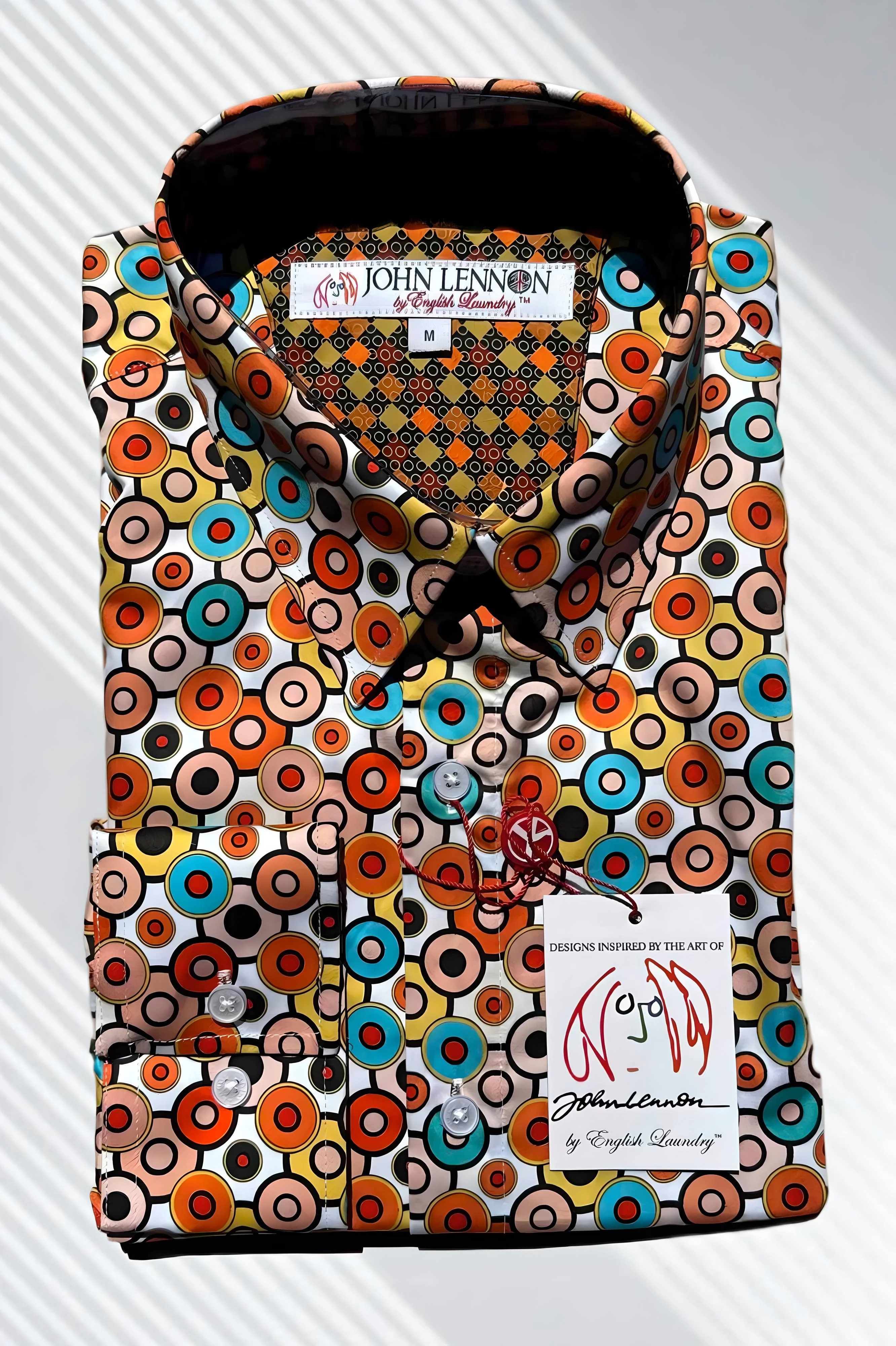 JOHN LENNON Mens Smithy Bridge Long Sleeve Shirt - Multi - Image 2