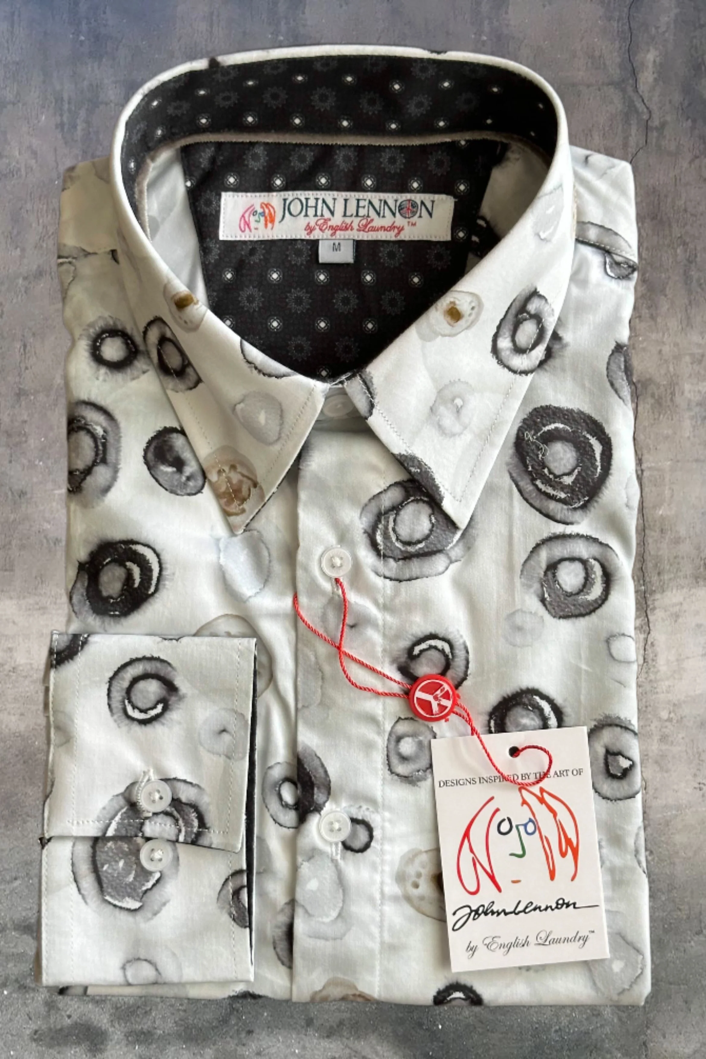 JOHN LENNON Mens Southwold Long Sleeve Shirt - White