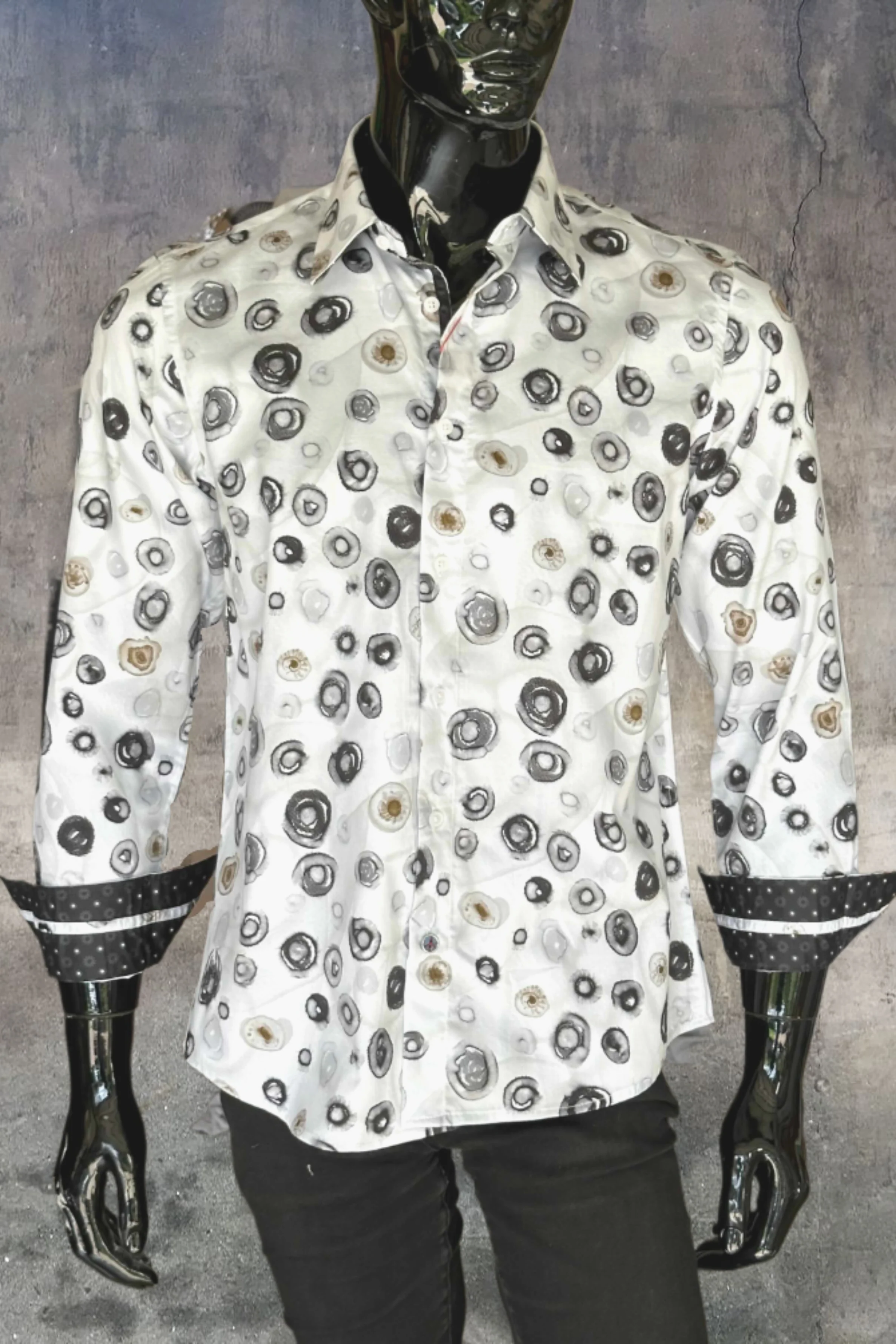 JOHN LENNON Mens Southwold Long Sleeve Shirt - White - Image 14