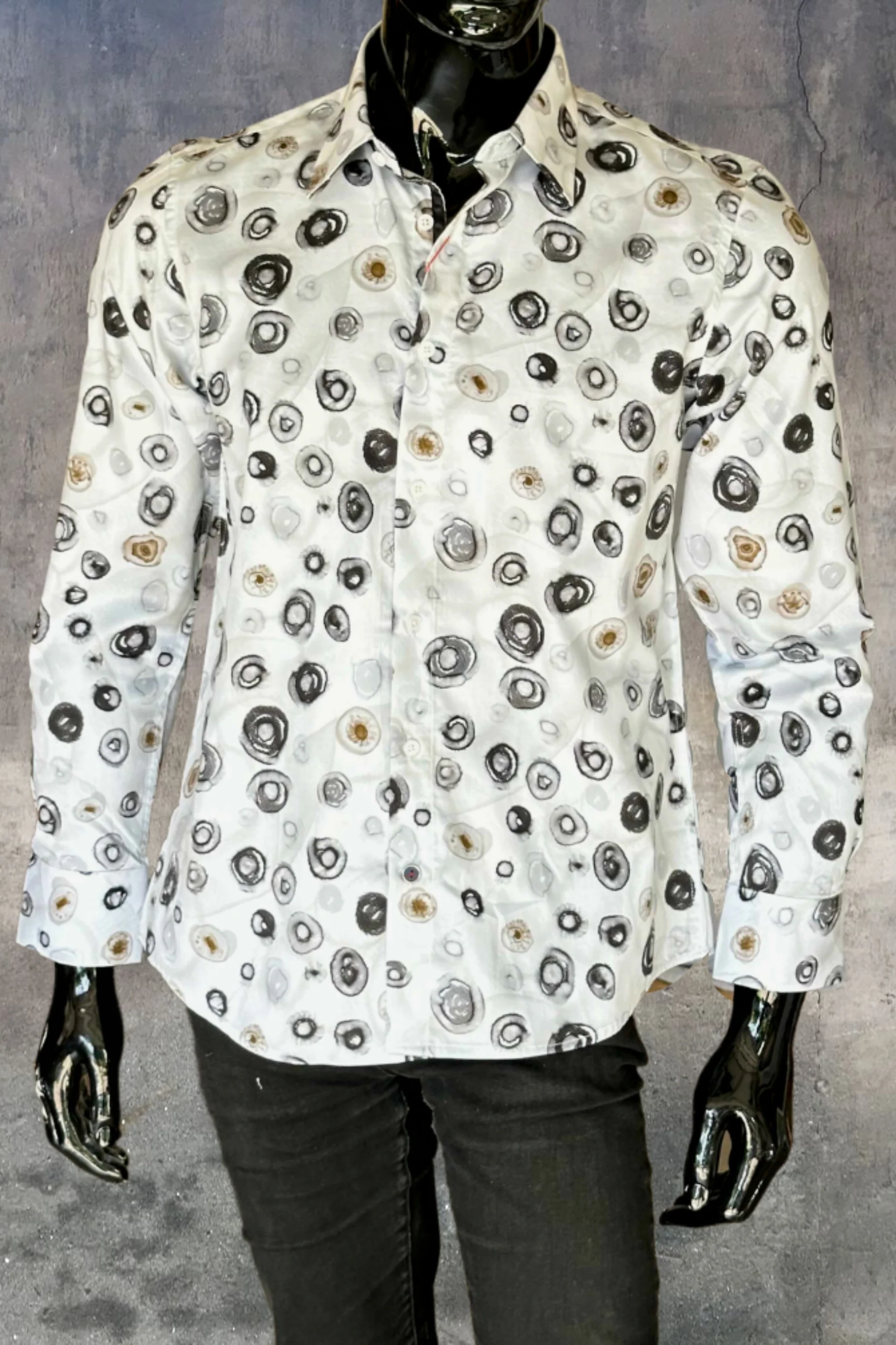 JOHN LENNON Mens Southwold Long Sleeve Shirt - White - Image 6