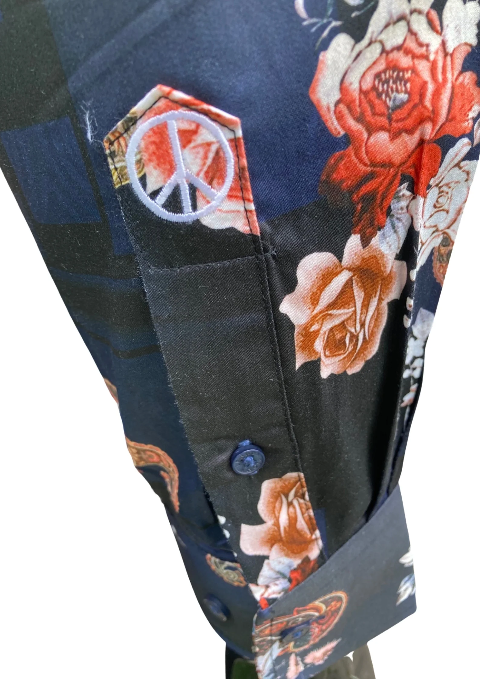 JOHN LENNON Mens Stadford Shirt - Navy - Image 16