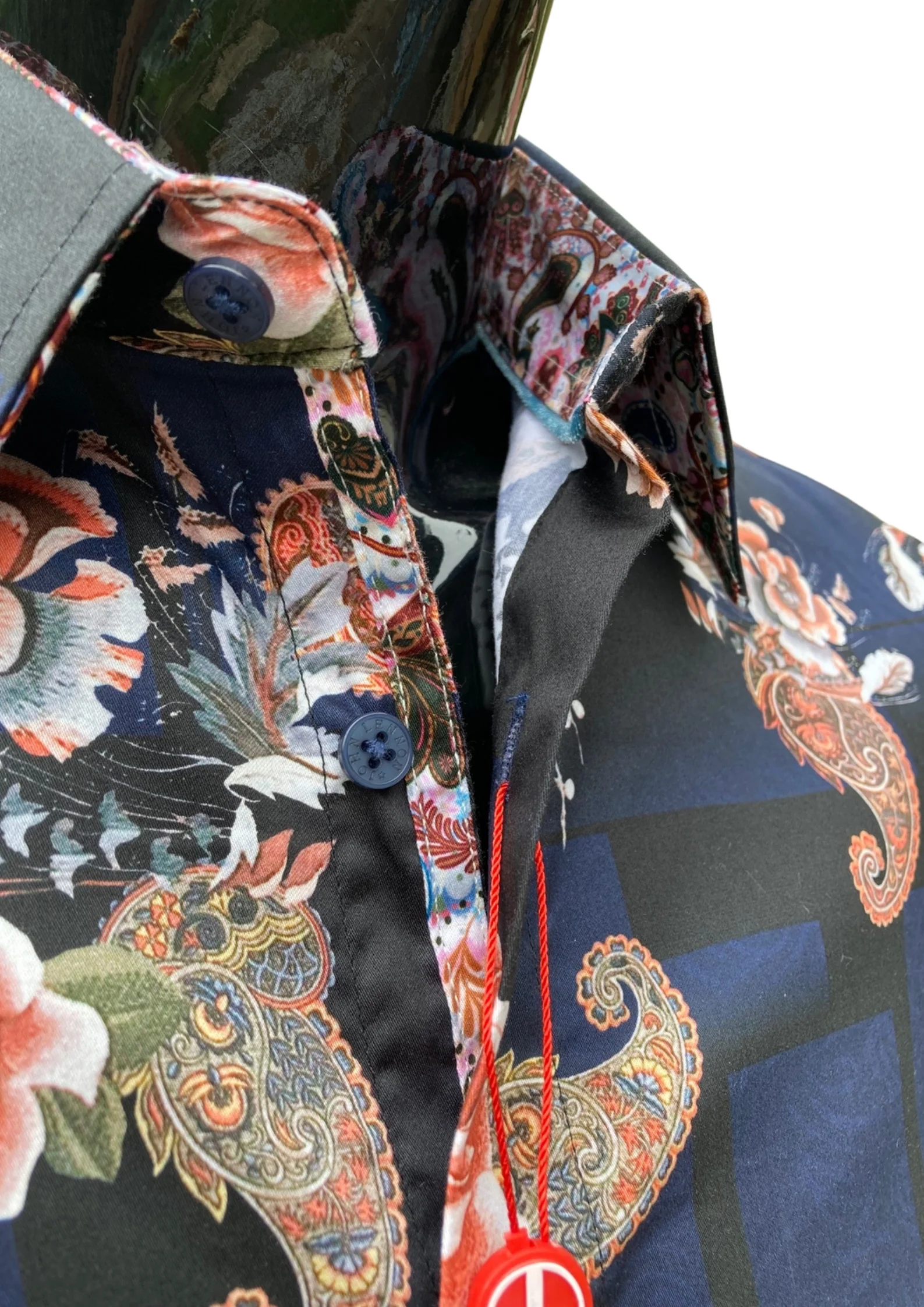 JOHN LENNON Mens Stadford Shirt - Navy - Image 17