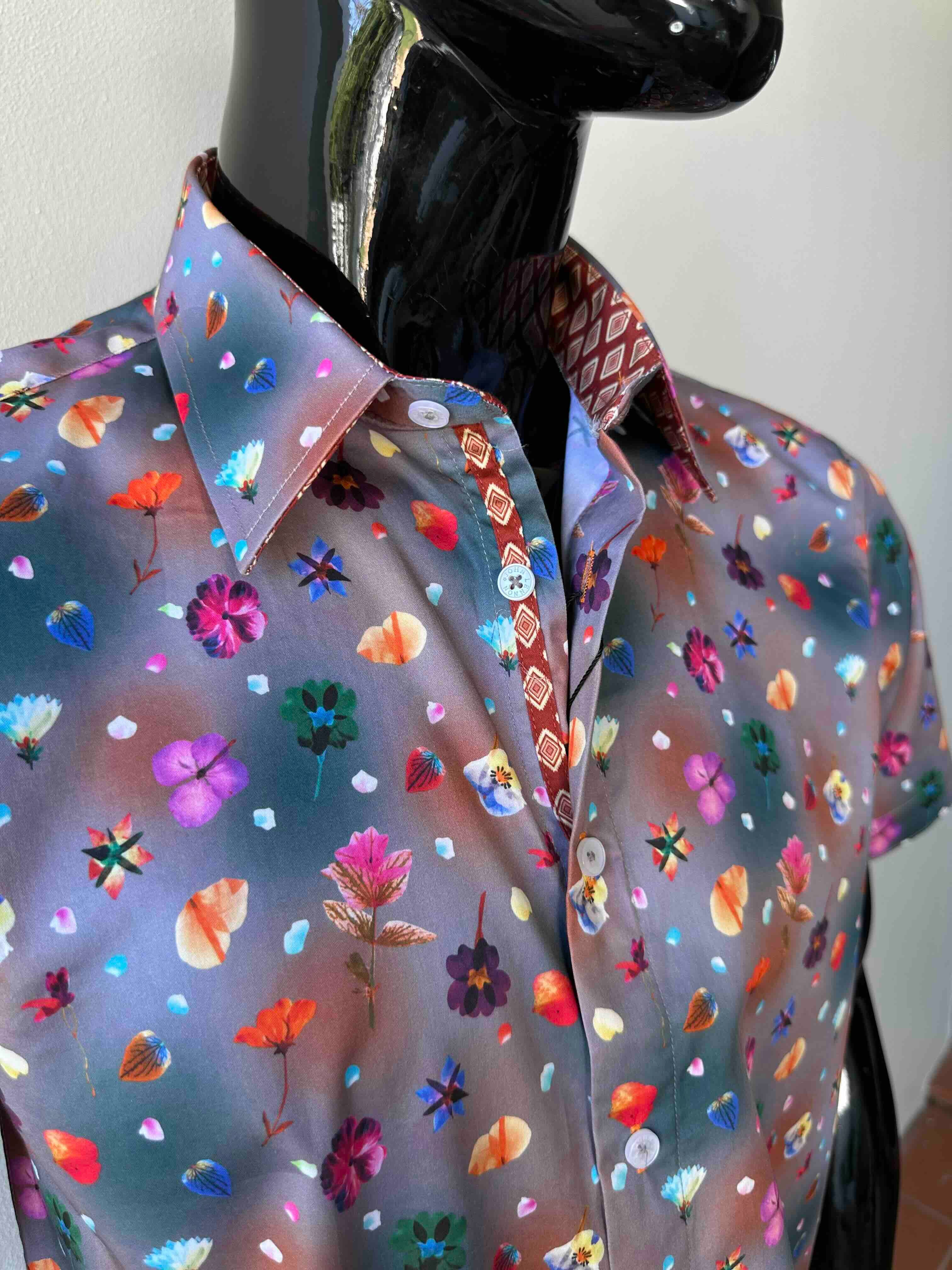 JOHN LENNON Mens Stockport Short Sleeve Shirt Mud - Image 2