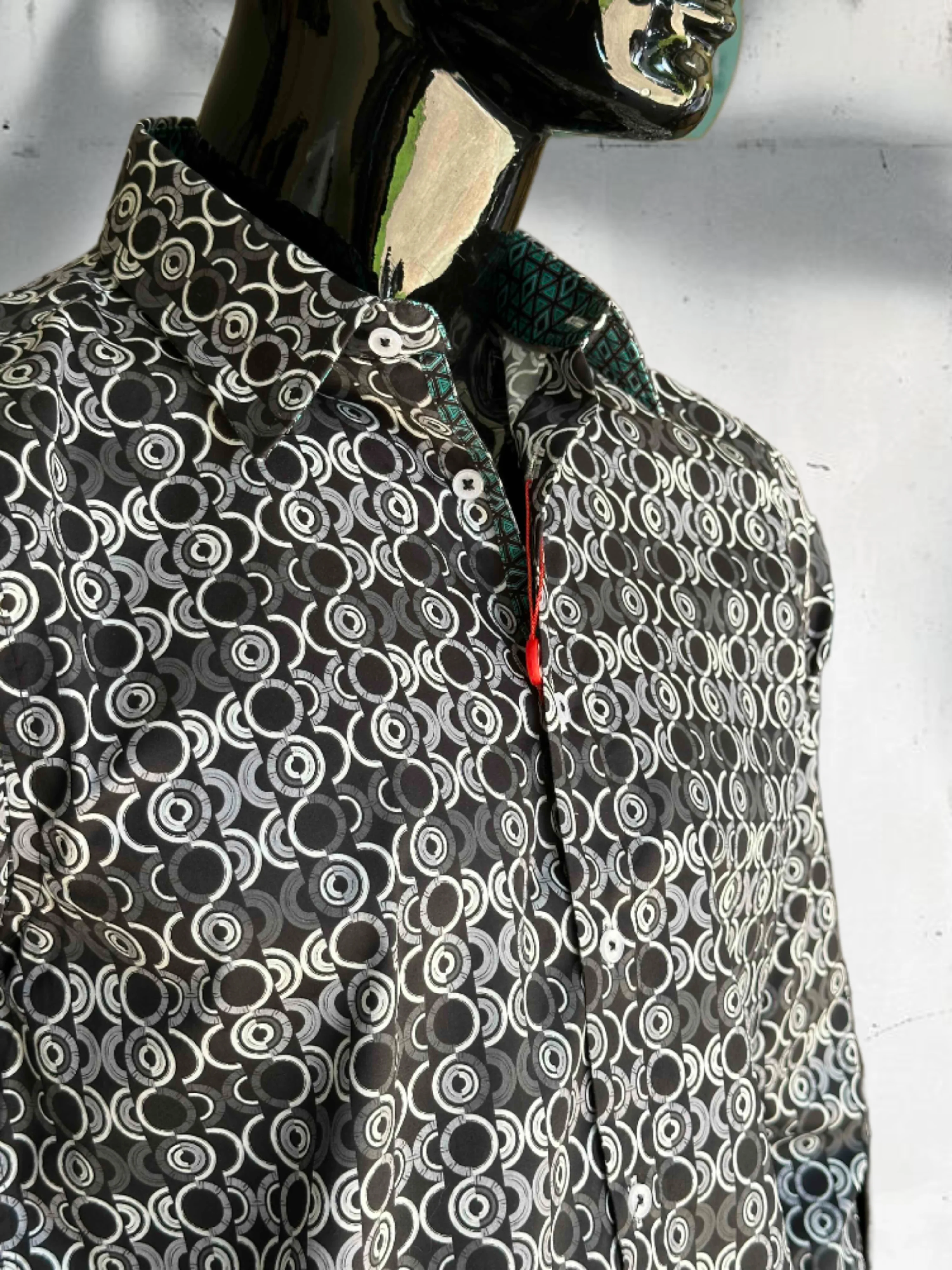 JOHN LENNON Mens Sutton Bridge Long Sleeve Shirt - Black - Image 7