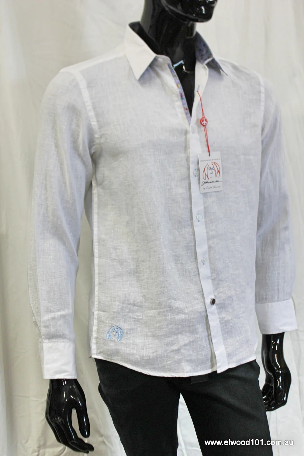 John Lennon Mens Sutton Linen Shirt - White