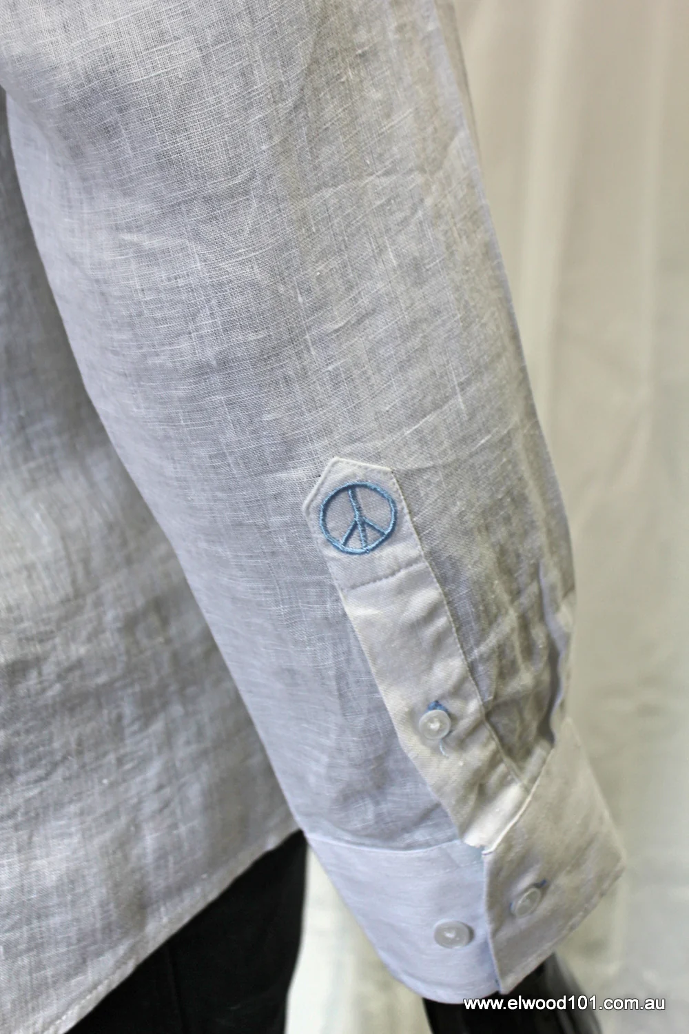 John Lennon Mens Sutton Linen Shirt - White - Image 10