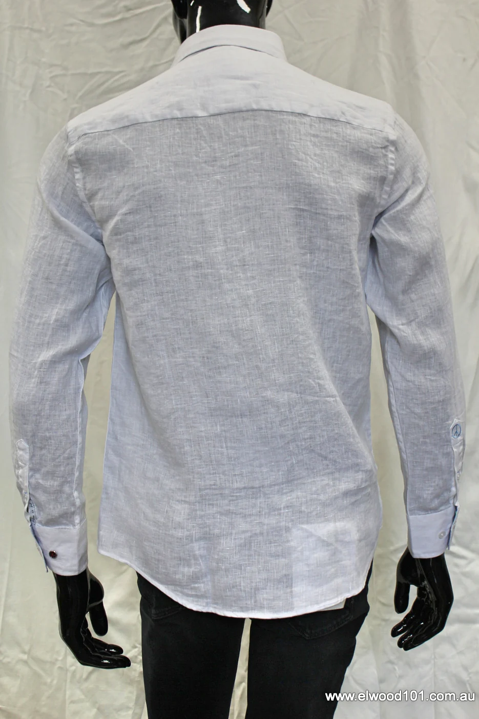 John Lennon Mens Sutton Linen Shirt - White - Image 11