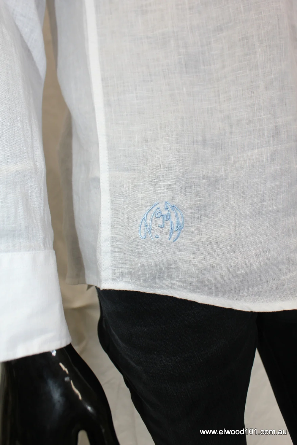 John Lennon Mens Sutton Linen Shirt - White - Image 13