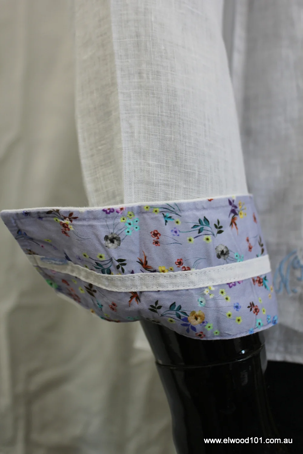John Lennon Mens Sutton Linen Shirt - White - Image 5