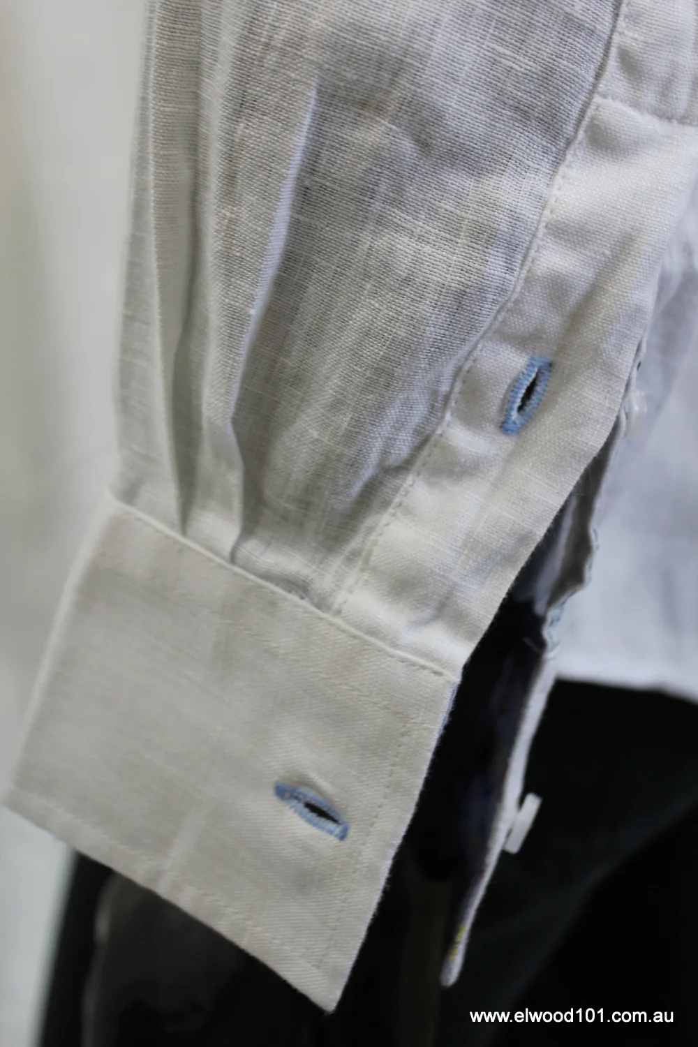 John Lennon Mens Sutton Linen Shirt - White - Image 7