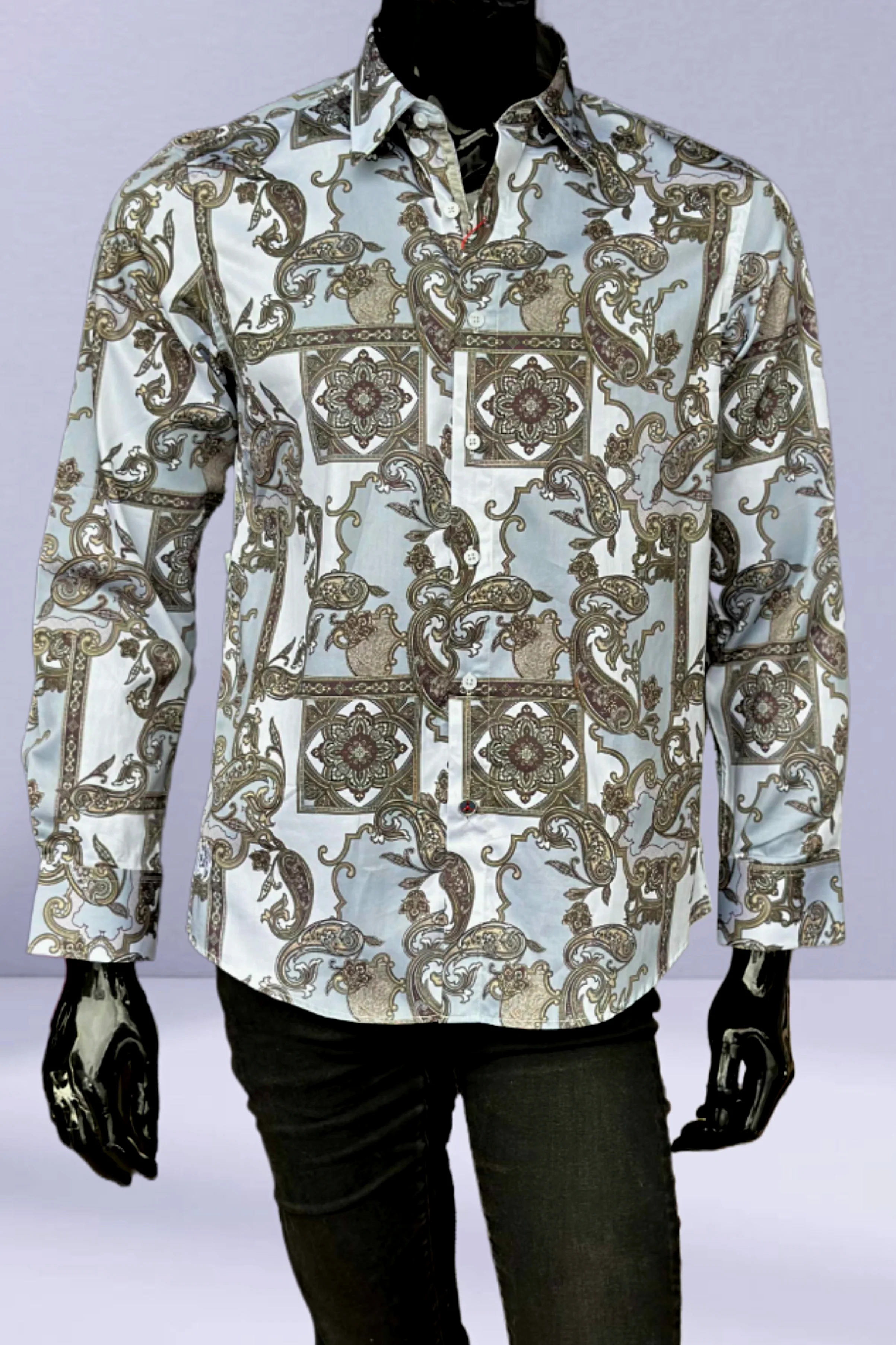 JOHN LENNON Mens Swindon Long Sleeve Shirt - White