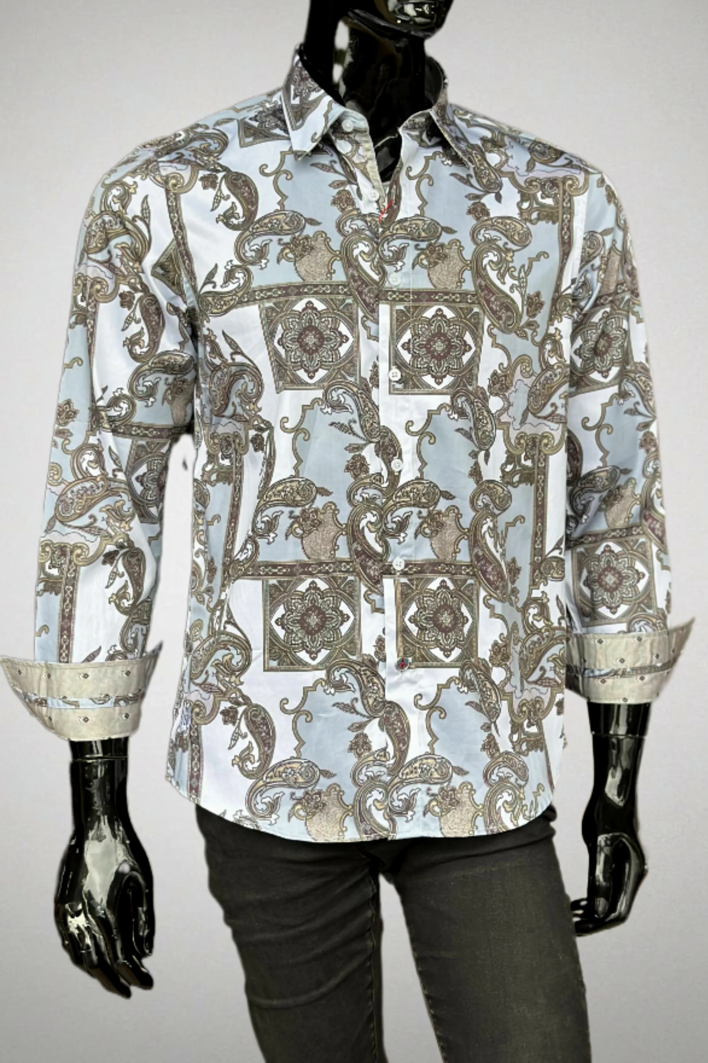 JOHN LENNON Mens Swindon Long Sleeve Shirt - White - Image 11