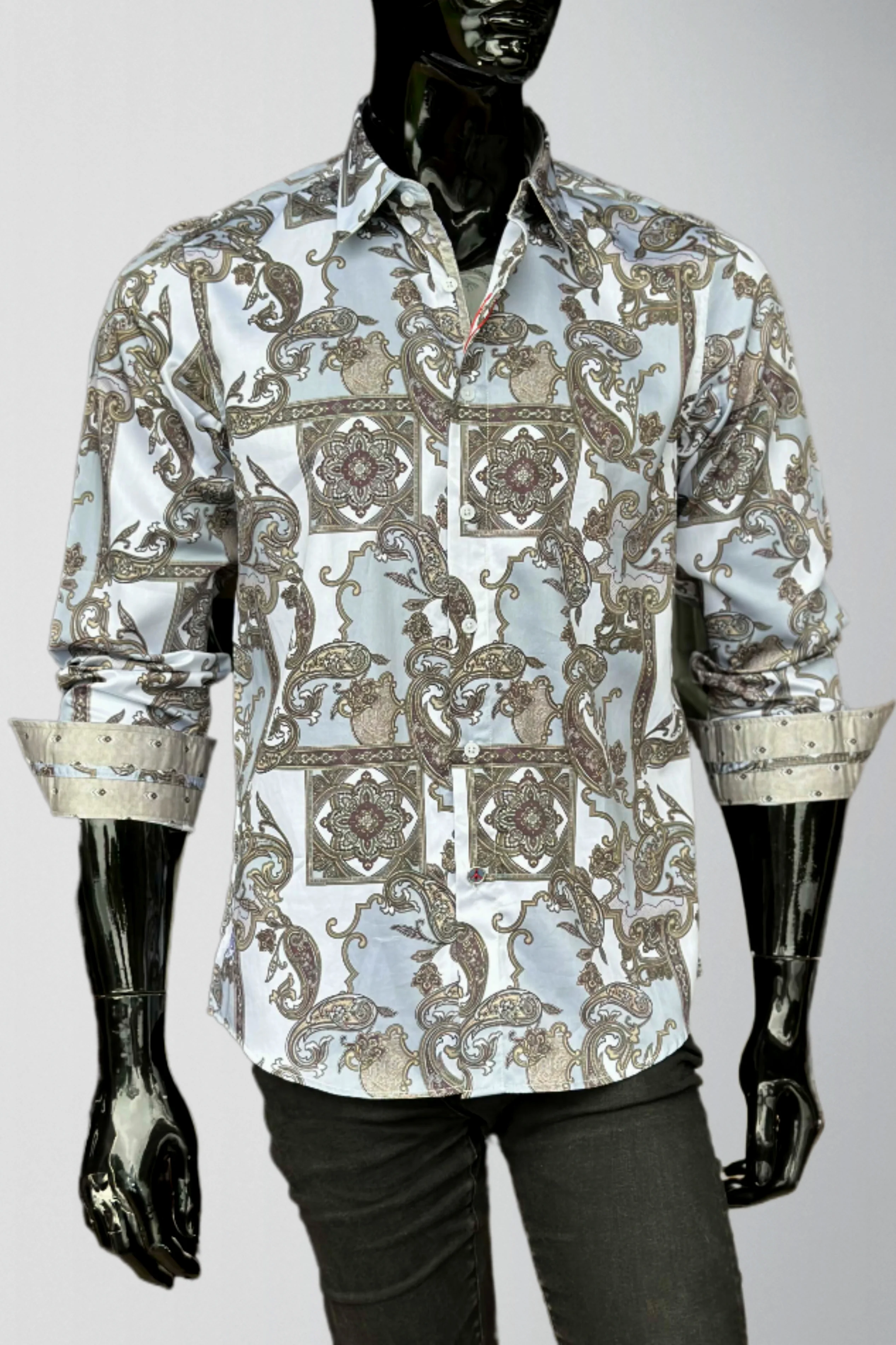 JOHN LENNON Mens Swindon Long Sleeve Shirt - White - Image 13