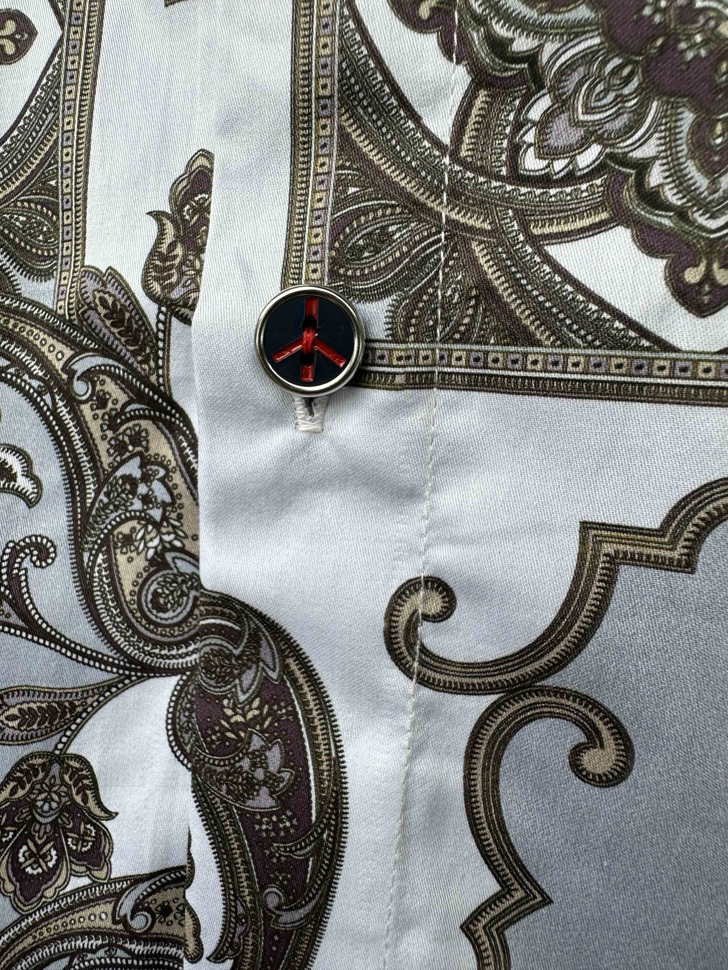 JOHN LENNON Mens Swindon Long Sleeve Shirt - White - Image 6