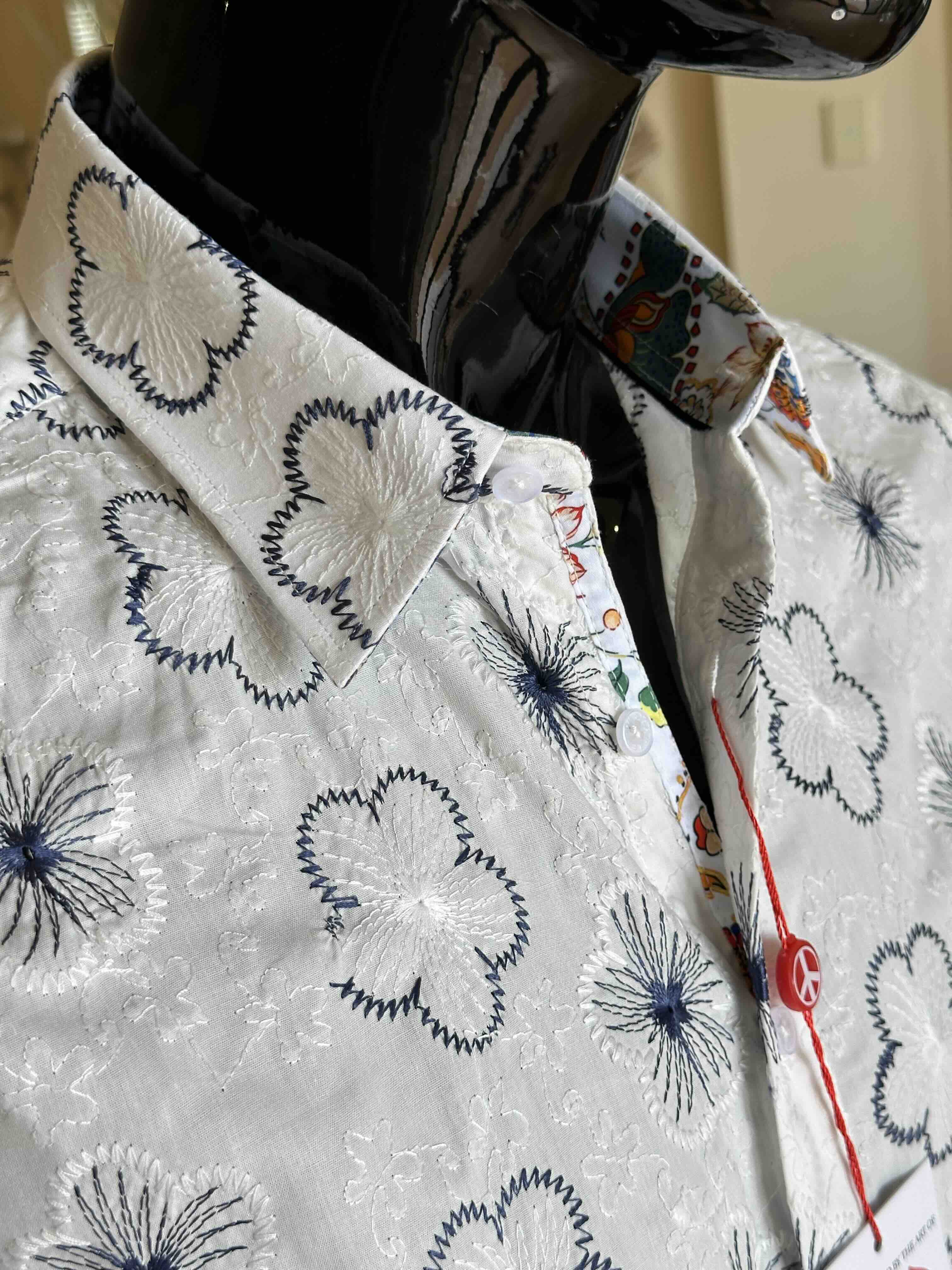 JOHN LENNON Mens Tiptree Long Sleeve Shirt - White - Image 2