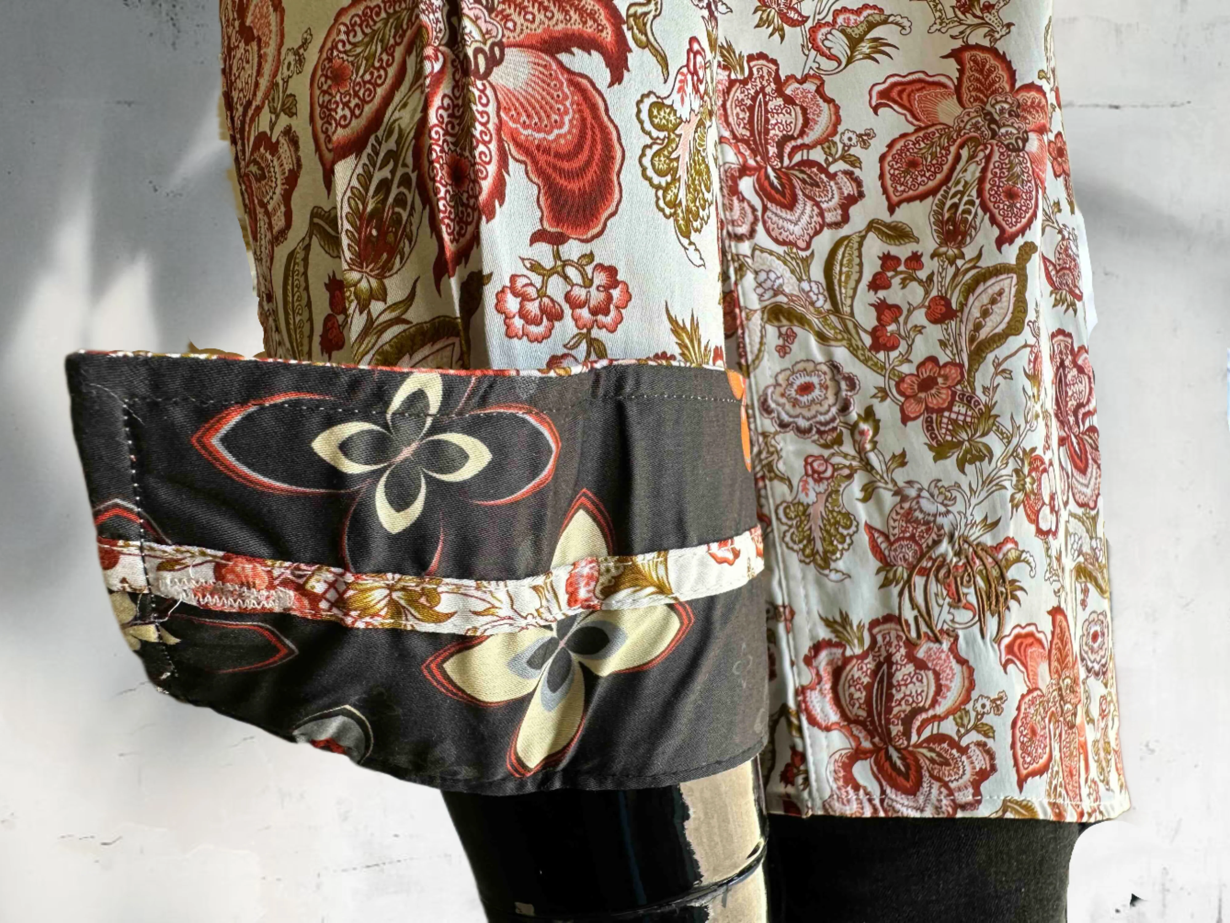 JOHN LENNON Mens Tyne Long Sleeve Paisley Shirt - Khaki - Image 10
