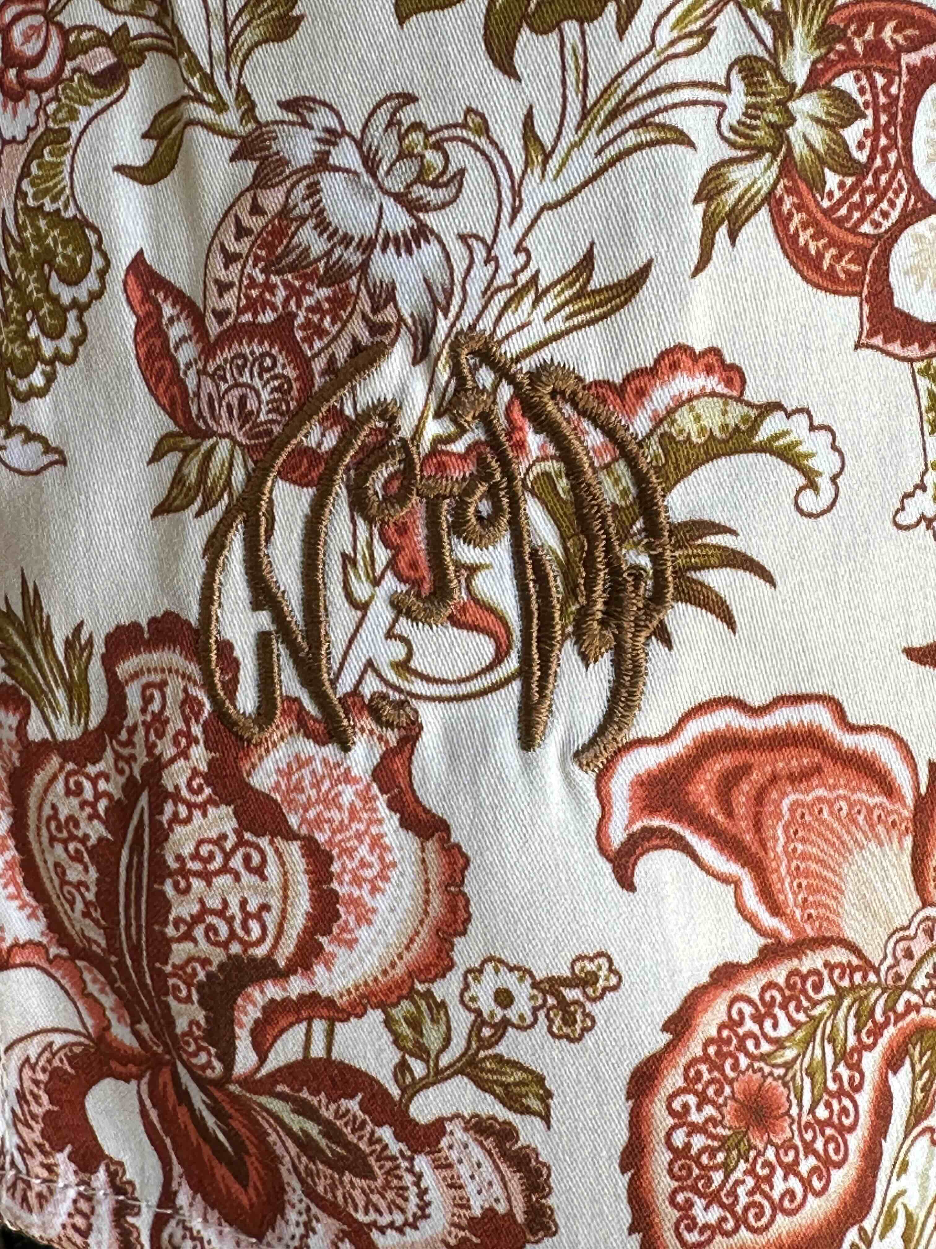 JOHN LENNON Mens Tyne Long Sleeve Paisley Shirt - Khaki - Image 6